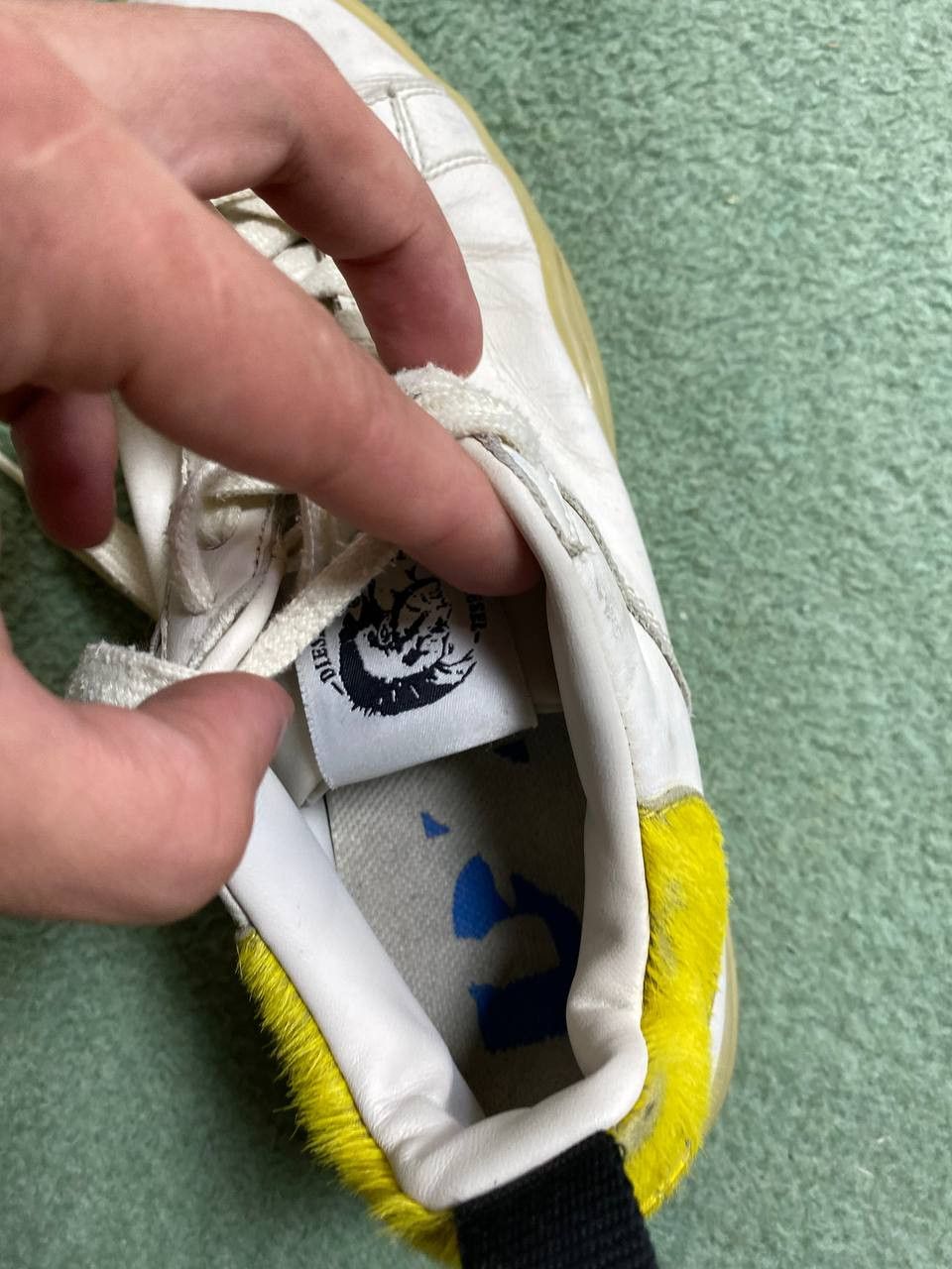 Diesel Low-Top Sneakers white Diesel Vintage logo Streetwear Y2K Size US 7 / EU 40 - 18 Thumbnail