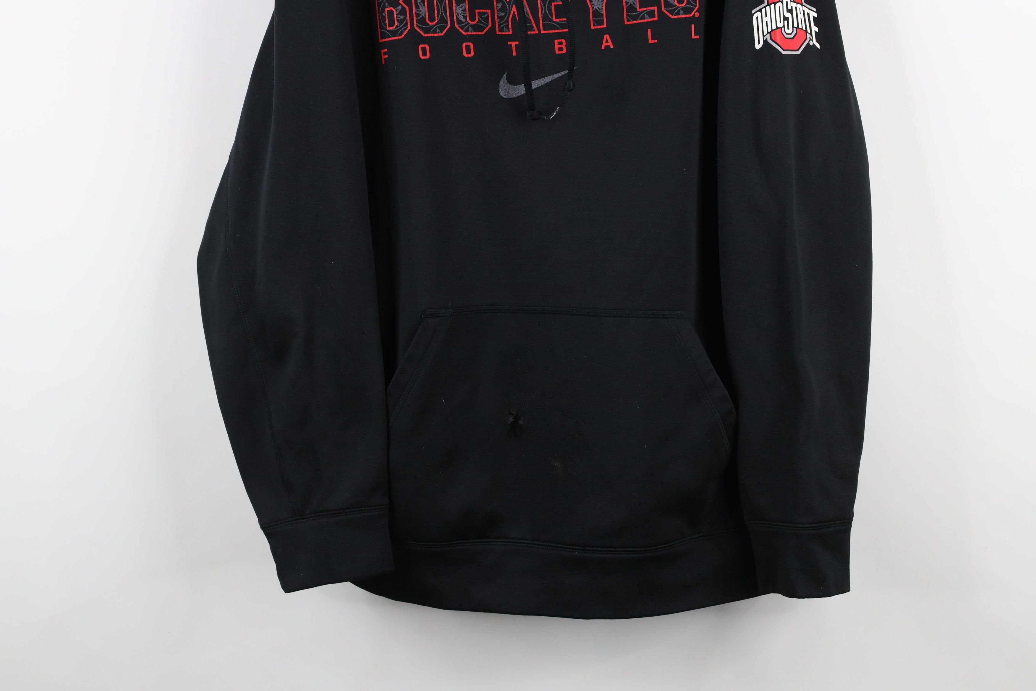 Nike × Vintage Nike Therma Fit Ohio State University Football Hoodie Size US L / EU 52-54 / 3 - 3 Thumbnail
