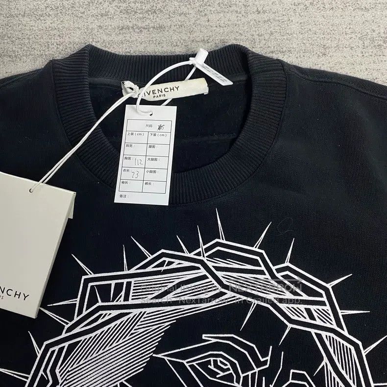 Givenchy Givenchy Jesus Black Hoodie Size US S / EU 44-46 / 1 - 2 Thumbnail