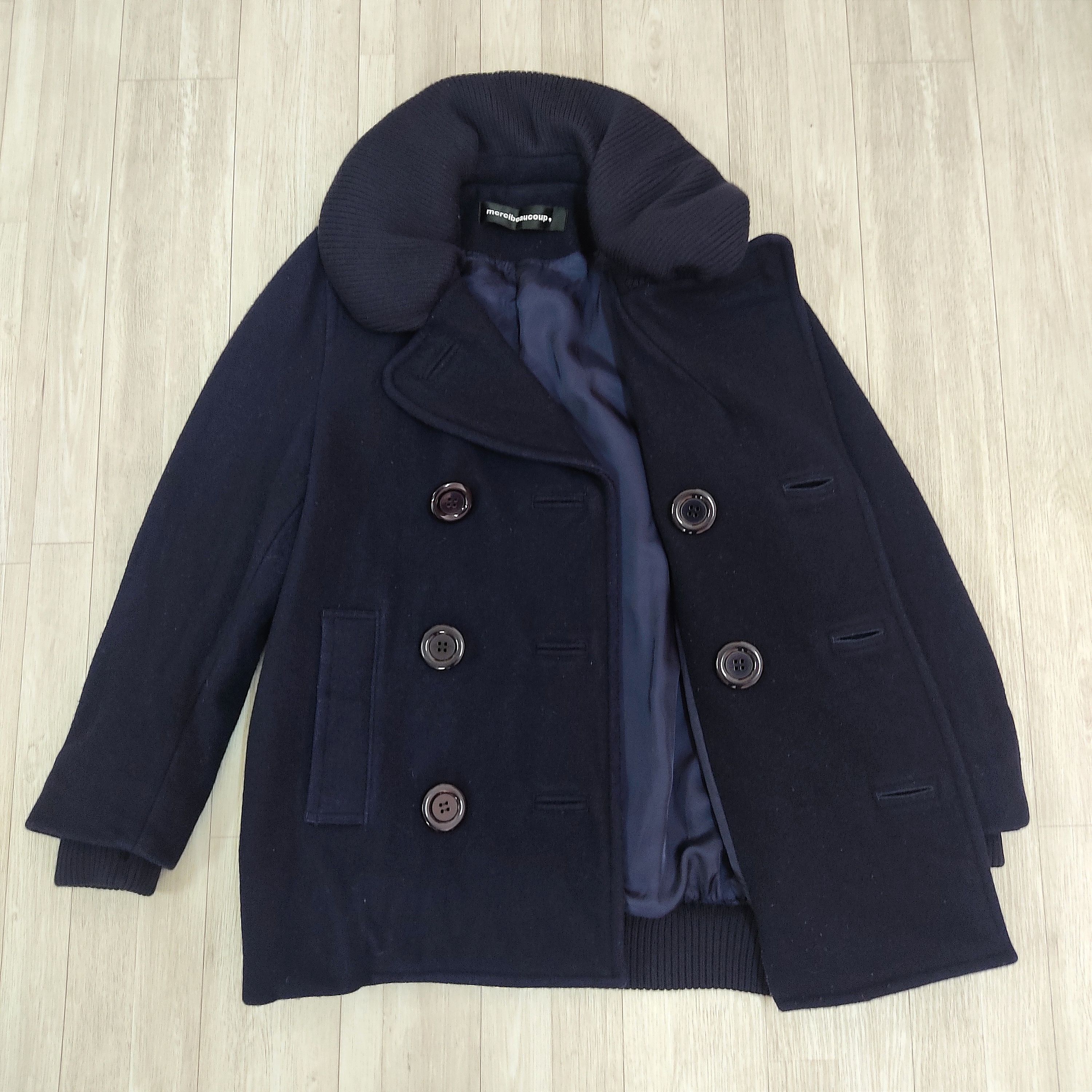 Issey Miyake MERCIBEAUCOUP by Issey Miyake Double Breasted Wool Jacket Size M / US 6-8 / IT 42-44 - 7 Thumbnail