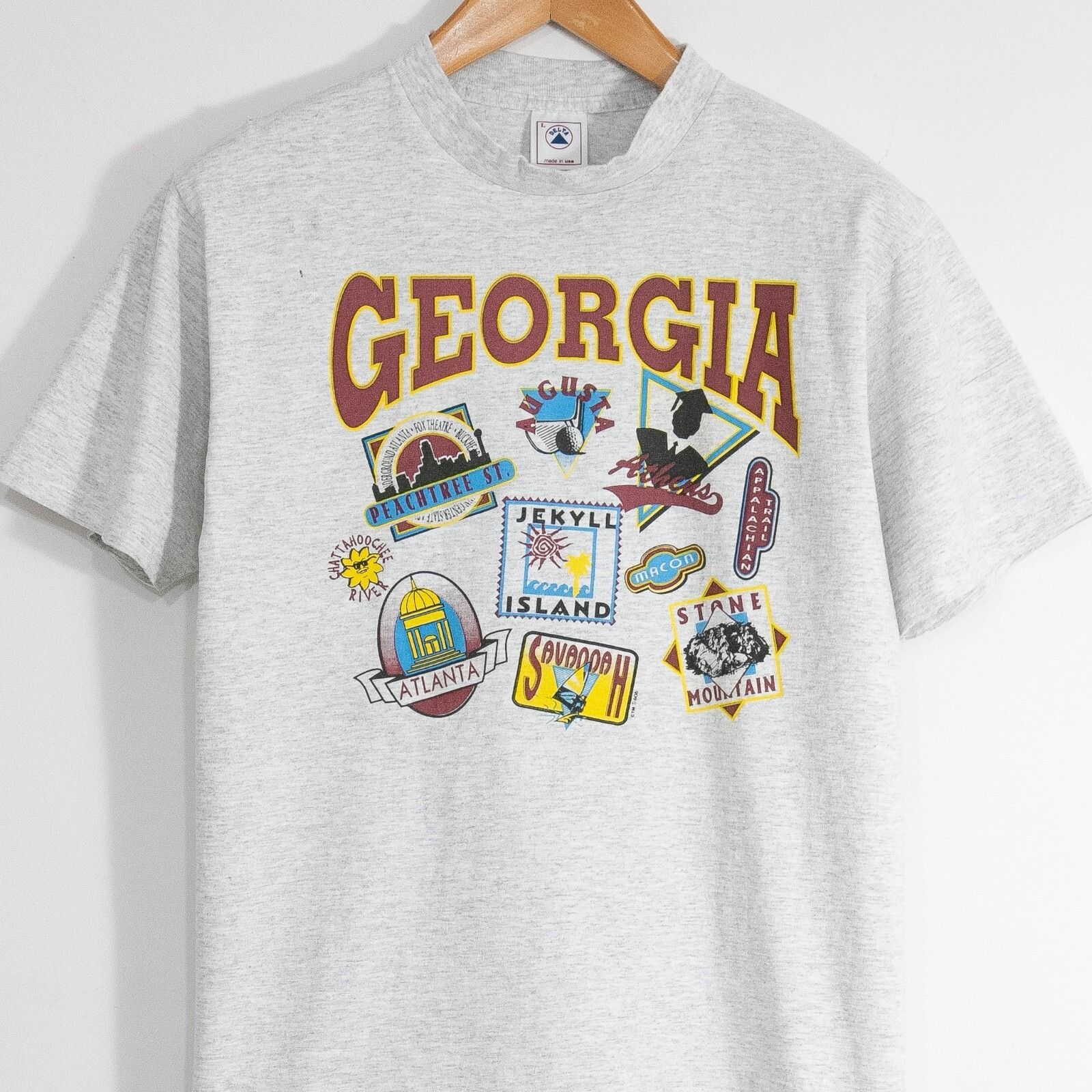 Vintage Vintage 90s Georgia Tourism T Shirt Large Atlanta Distressed Size US L / EU 52-54 / 3 - 2 Thumbnail