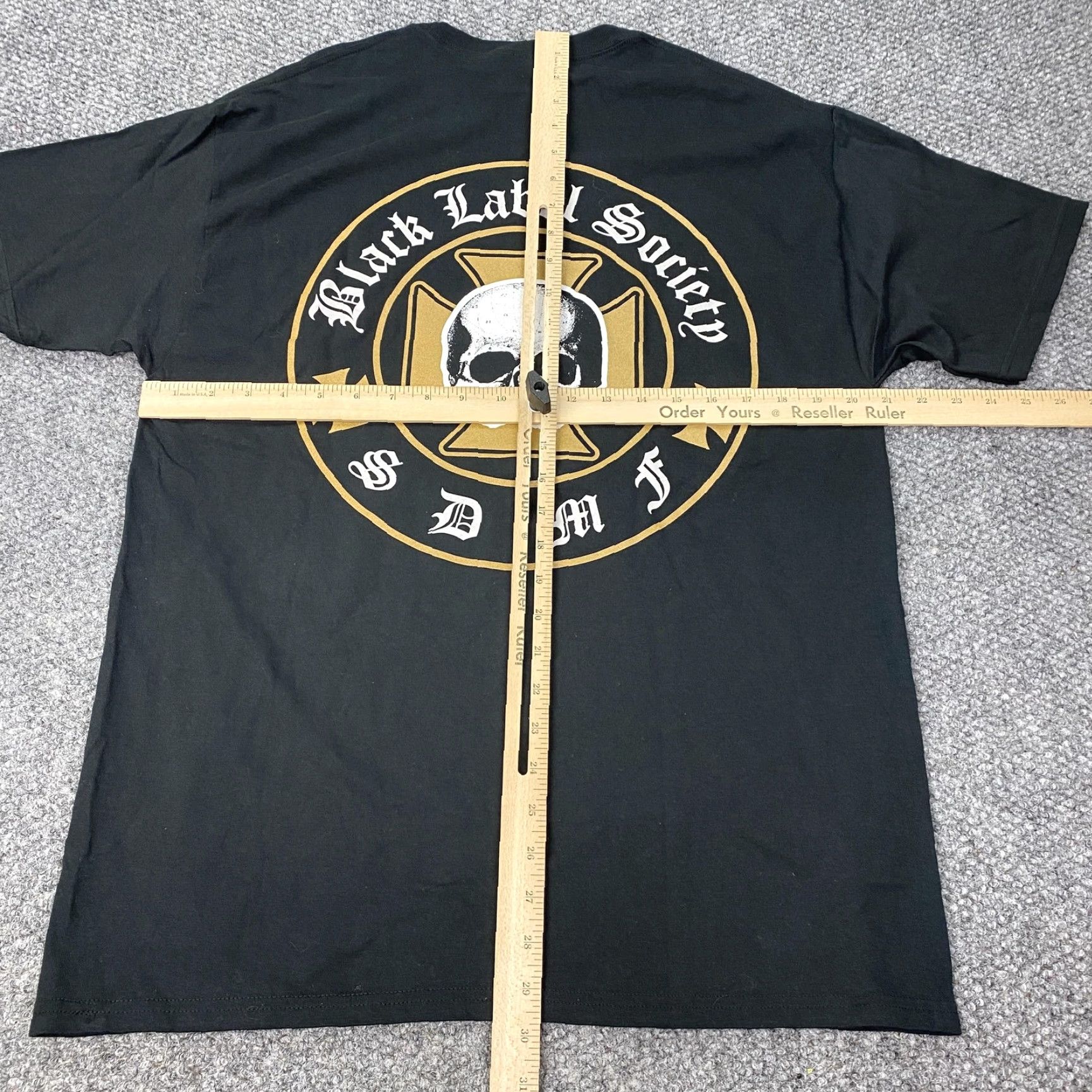 Hanes Black Label Society T-Shirt Mens Large Black Graphic Print Double Sided SDMF 2007 Rock Size US L / EU 52-54 / 3 - 6 Thumbnail