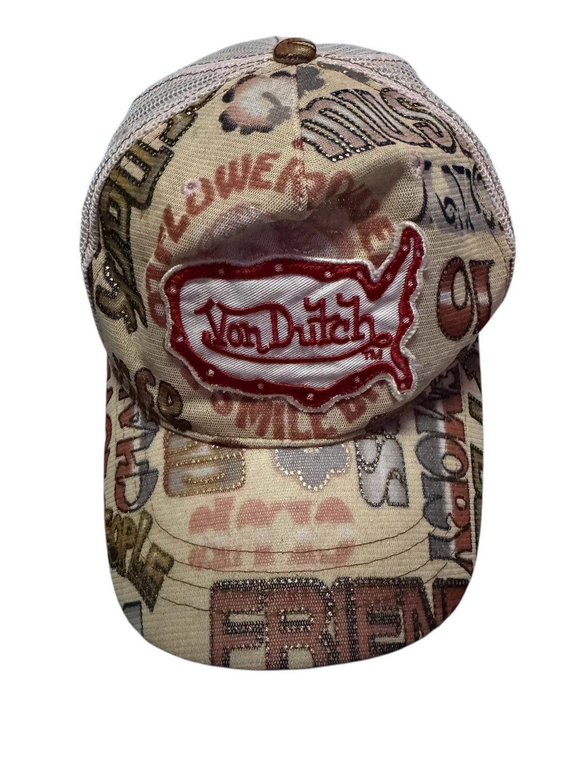 Von Dutch Von Dutch Pink Trucker Snapback Cap One Size Size ONE SIZE - 1 Thumbnail