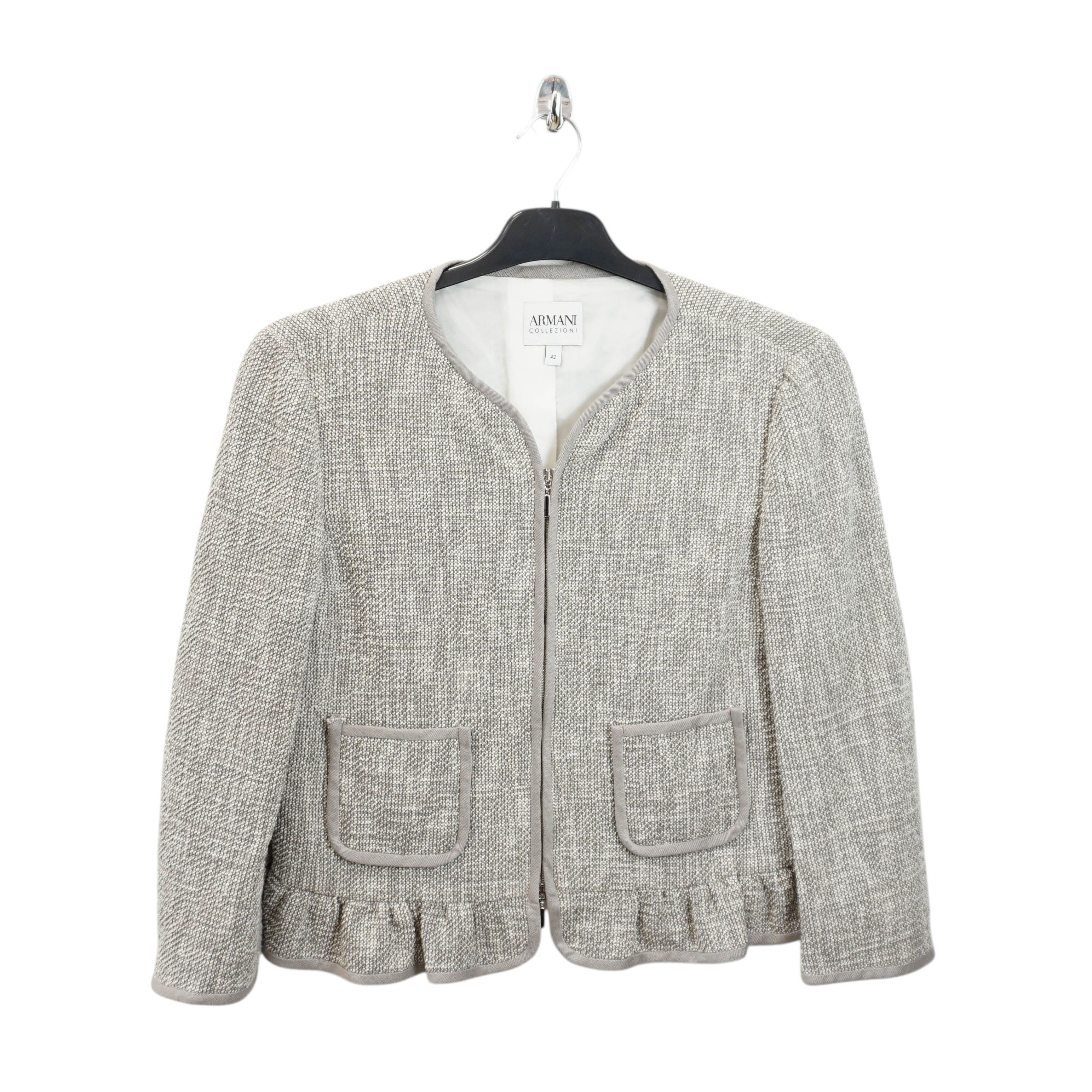 Armani Collezioni Archive Luxury Armani Collezioni Reverse Zip Blazer Size S / US 4 / IT 40 - 1 Thumbnail