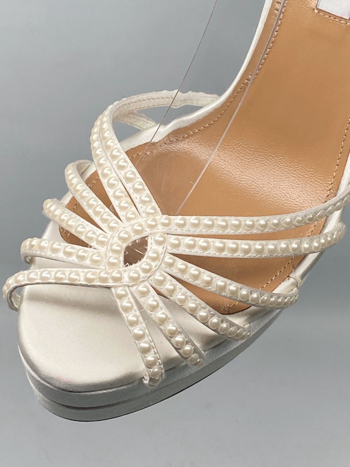 Aquazzura Aquazzura Flow Plateau 145MM Satin Sandals size 40 Size US 10 / IT 40 - 9 Thumbnail