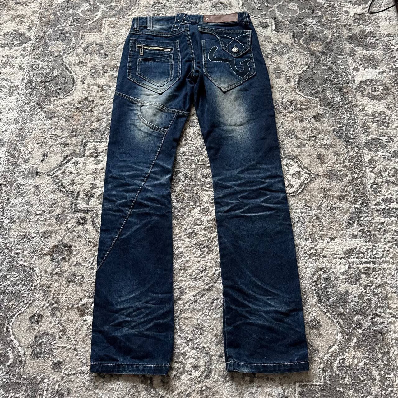 Japanese Brand Vintage Archive Japrag by Okishana Samoki Patch Work Jeans Size US 29 - 6 Thumbnail