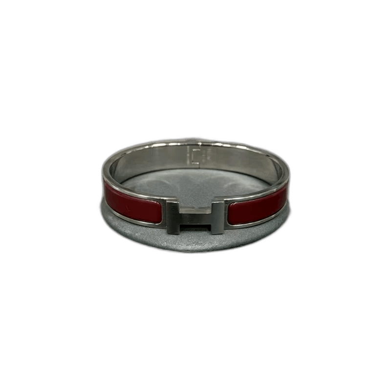 Hermes Hermes Red Enamel Bracelet Size ONE SIZE - 1 Thumbnail