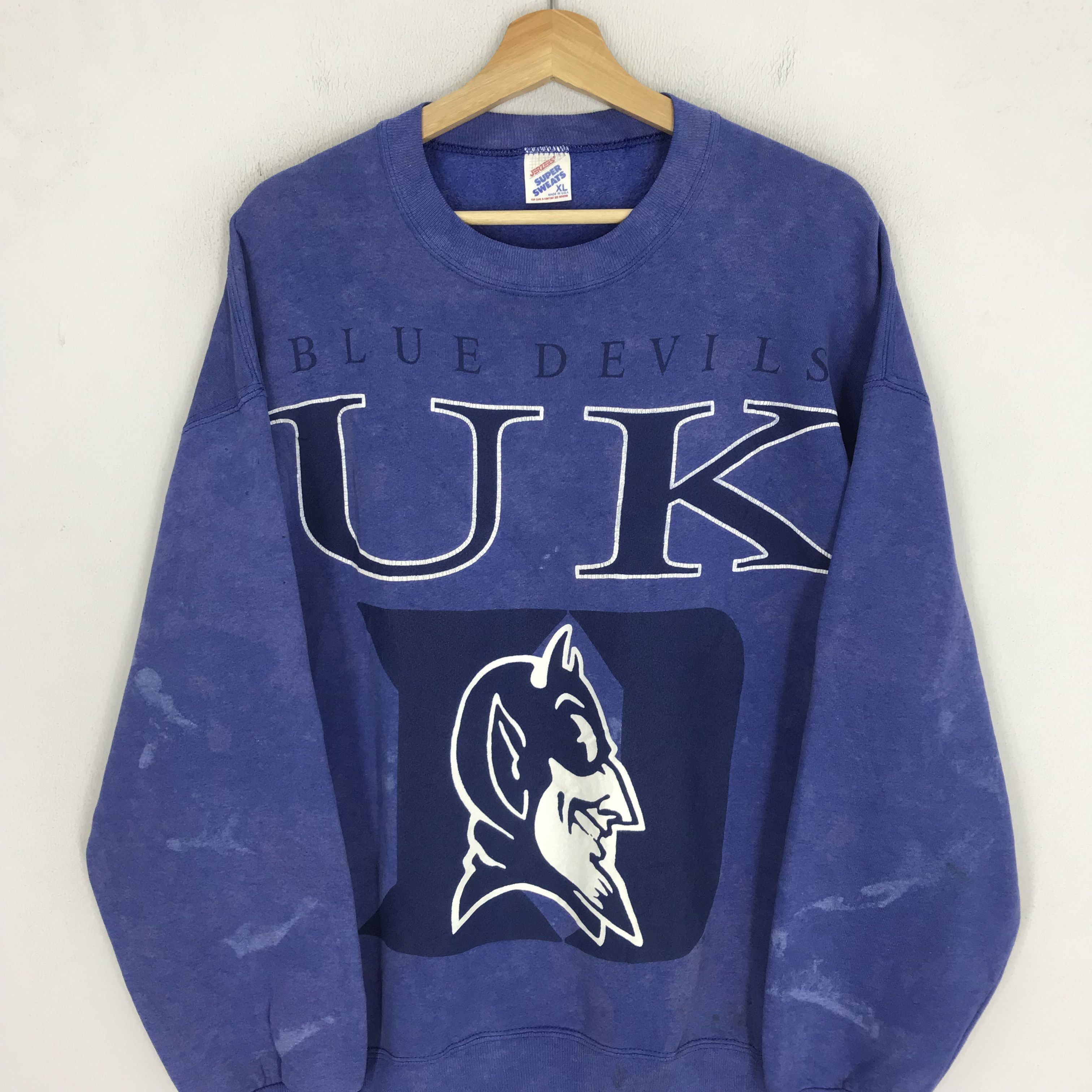 DUKE + DEXTER Vintage 90's Distressed Duke University Blue - 583 Size US XL / EU 56 / 4 - 4 Thumbnail