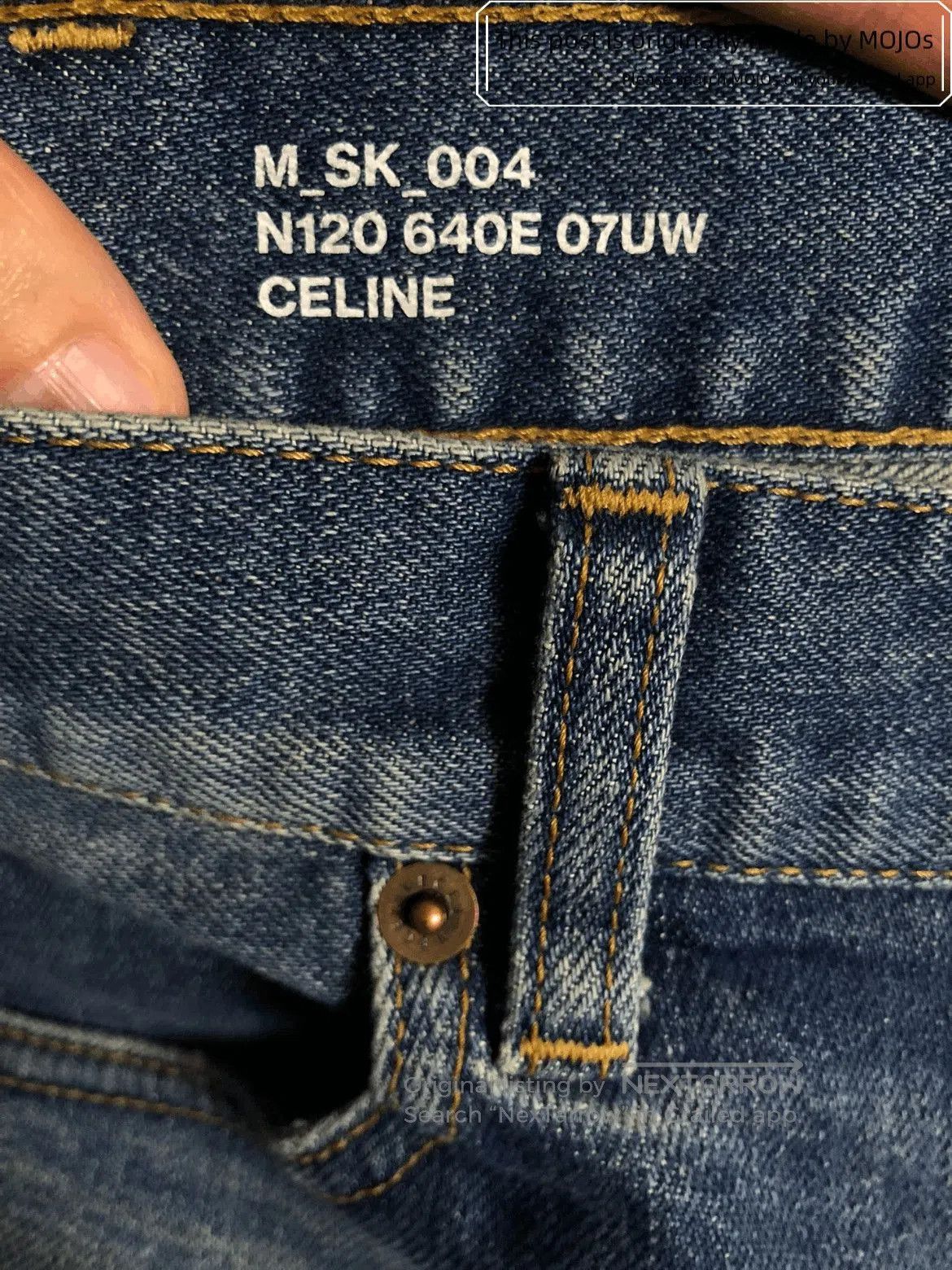 Celine Celine 20AW Union Wash Straight Leg Denim. Size US 31 - 4 Thumbnail