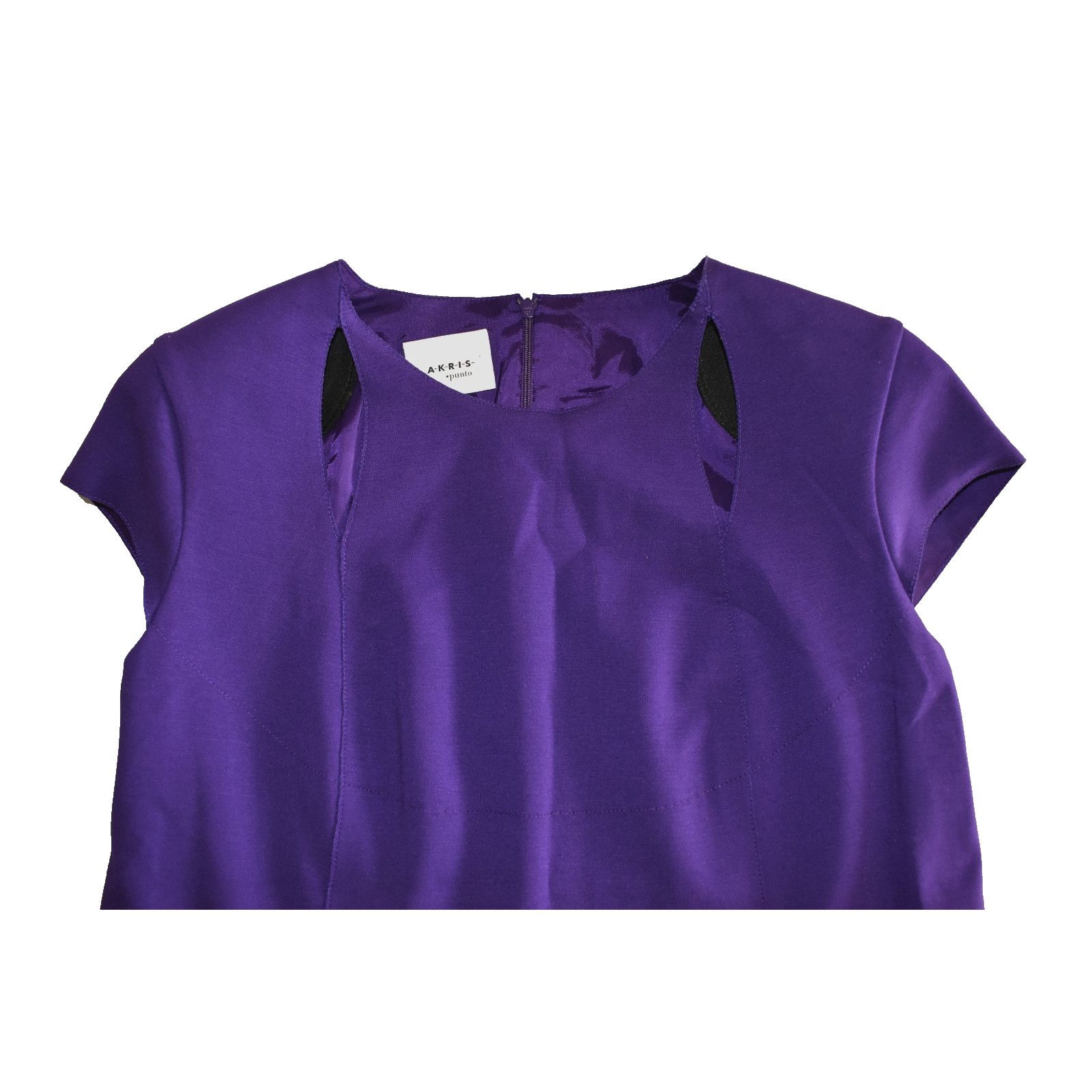 Akris AKRIS PUNTO Purple Jersey Cutout Sheath Dress Size US 14 Size XL / US 12-14 / IT 48-50 - 6 Thumbnail