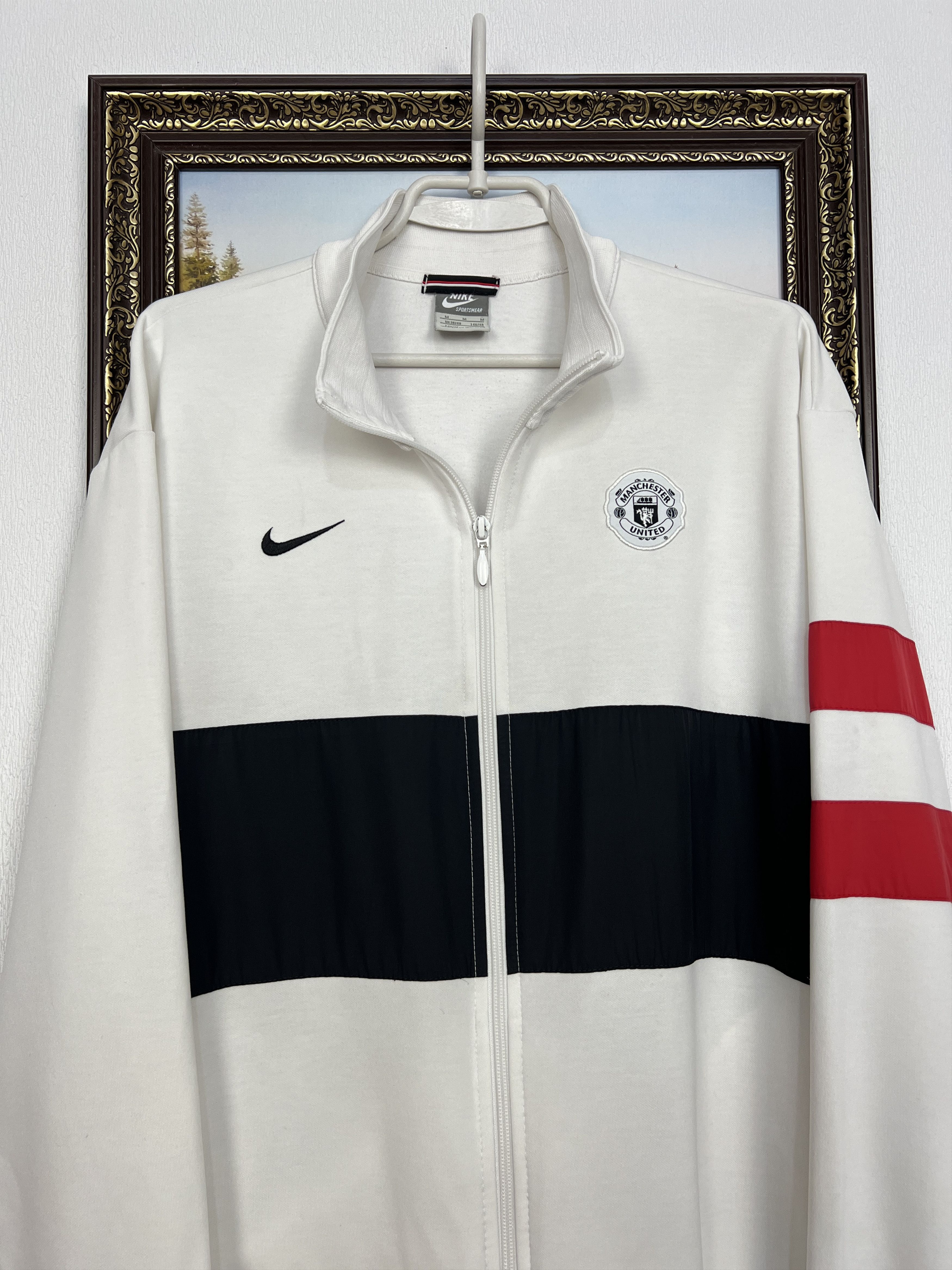 Nike Vintage Manchester United Football Jacket Soccer Track Top Size US M / EU 48-50 / 2 - 2 Thumbnail