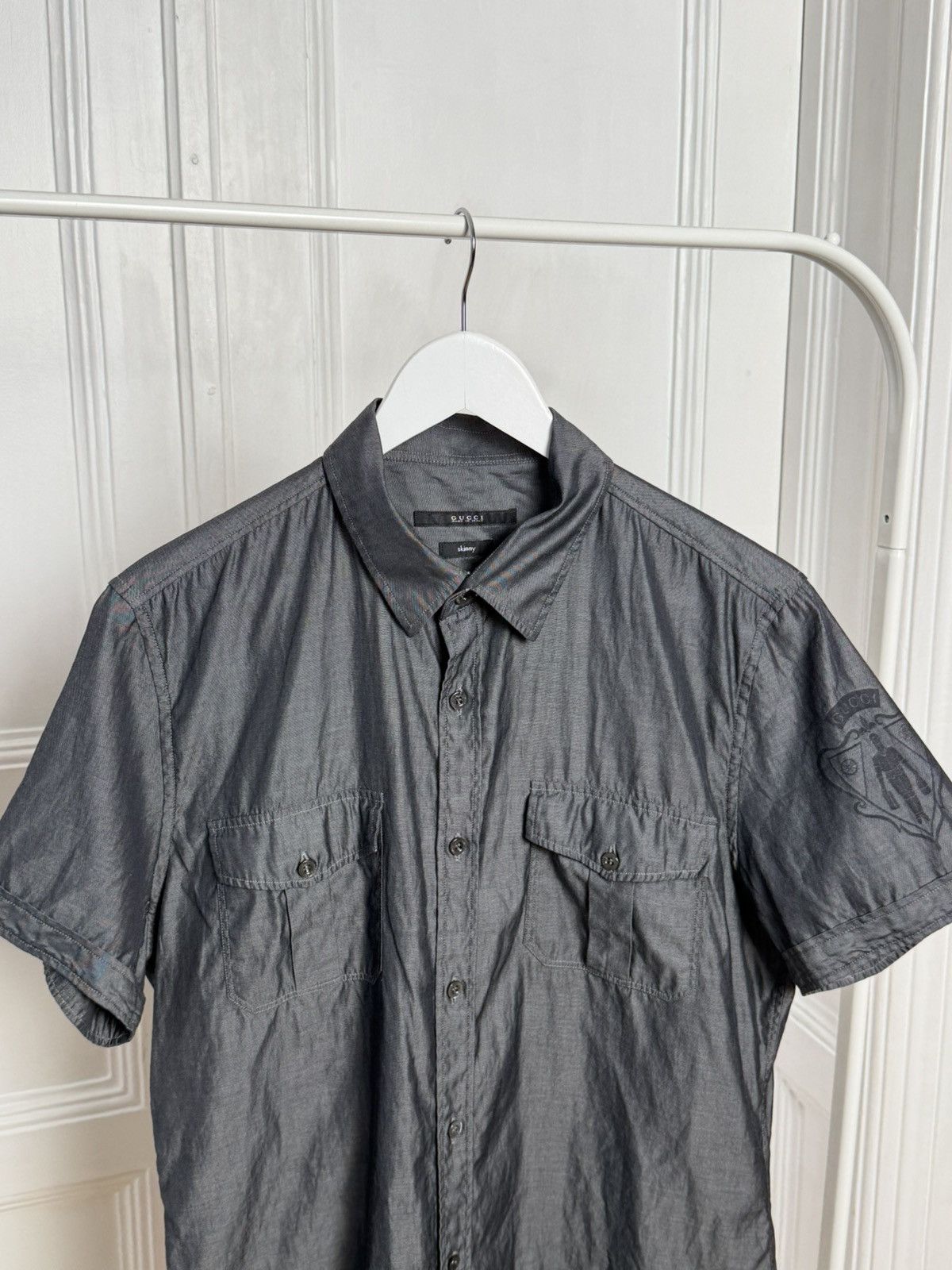 Gucci Gucci Logo short sleeve shirt S-M Size US M / EU 48-50 / 2 - 13 Thumbnail