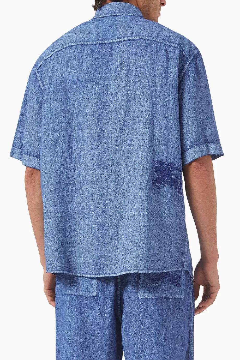 Burberry o1y0426 Solid Color Shirt in Blue Size US XL / EU 56 / 4 - 2 Thumbnail