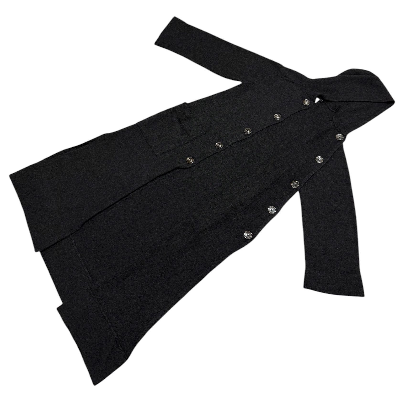 Yohji Yamamoto Yohji Yamamoto Noir Wool Hoodie Long Jacket Size US S / EU 44-46 / 1 - 13 Thumbnail