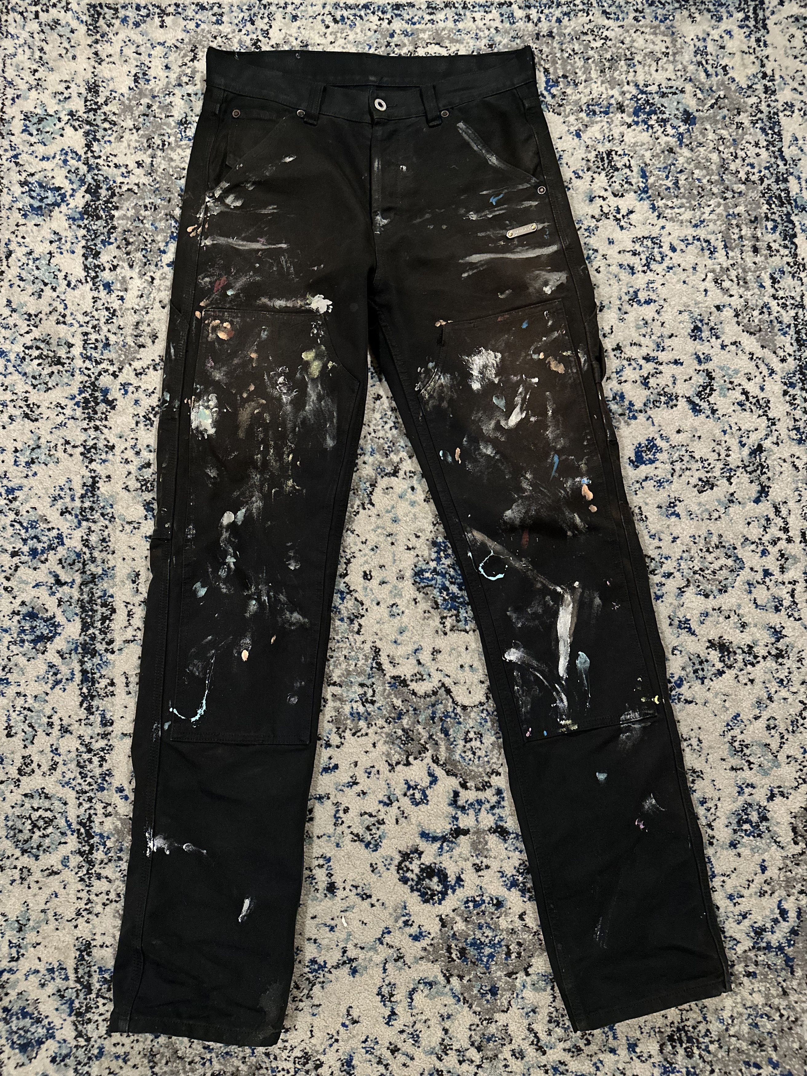 image of Off White Carpenter Painter Denim in Black, Men's (Size 31)