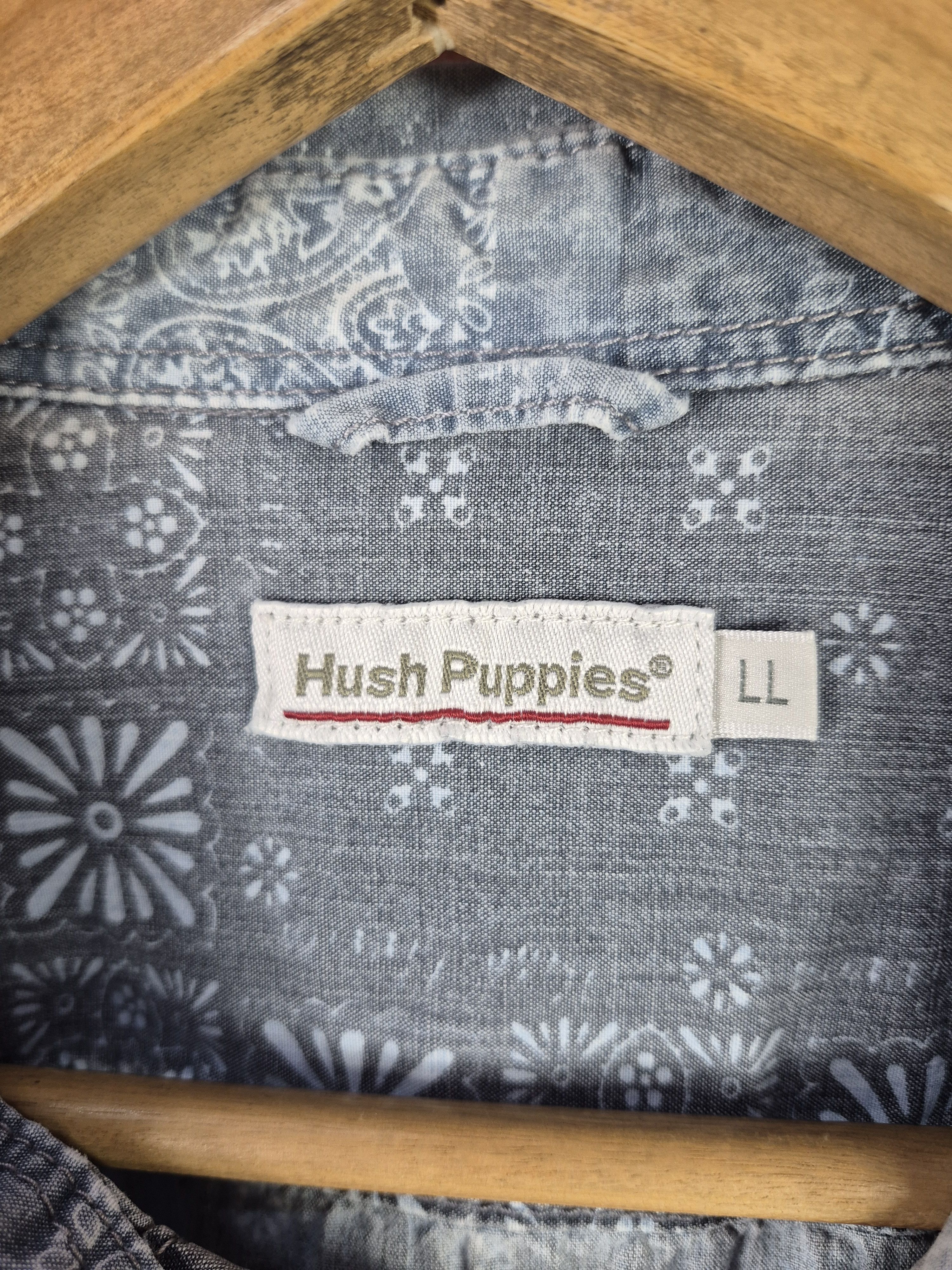 Hush Puppies 🔥 Hush Puppies Bandan Floral Paisley Button Up Shirt Size US L / EU 52-54 / 3 - 7 Thumbnail
