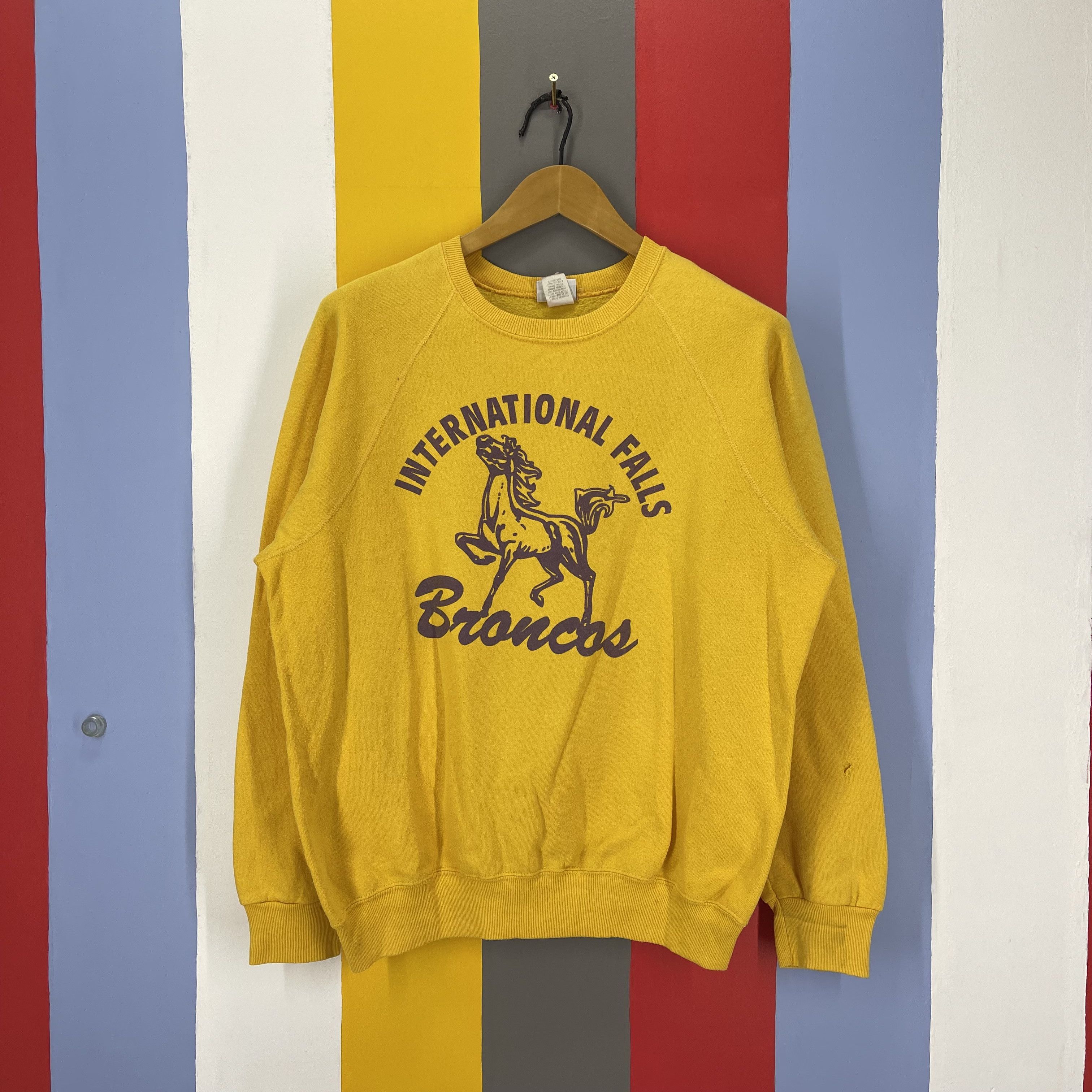 Lee 90s INTERNATIONAL FALLS BRONCOS by LEE Sweatshirt #1254/AR Size US L / EU 52-54 / 3 - 1 Thumbnail