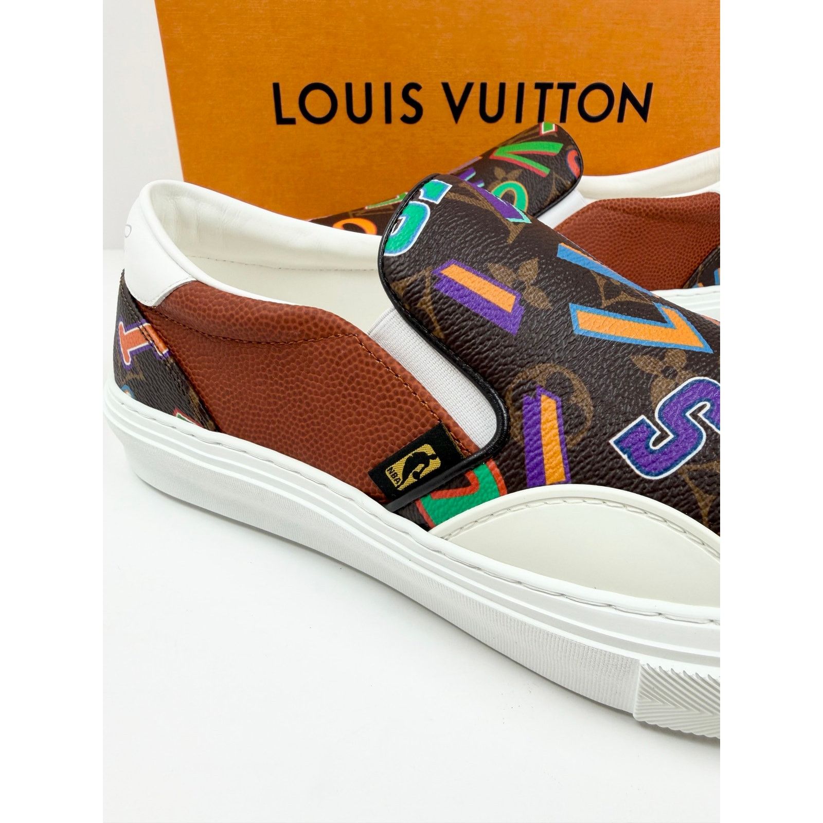 Louis Vuitton Size 7LV/8US - Louis Vuitton x NBA Ollie Slip On NEW Size US 8 / EU 41 - 3 Thumbnail