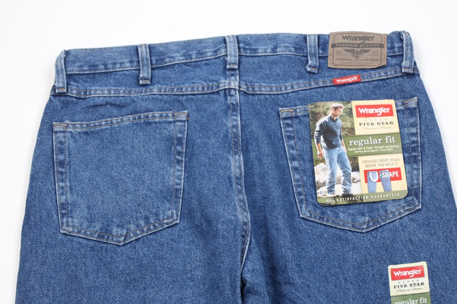 Wrangler Deadstock Vintage Y2K Wrangler Straight Leg Denim Jeans Blue Size US 36 / EU 52 - 9 Thumbnail