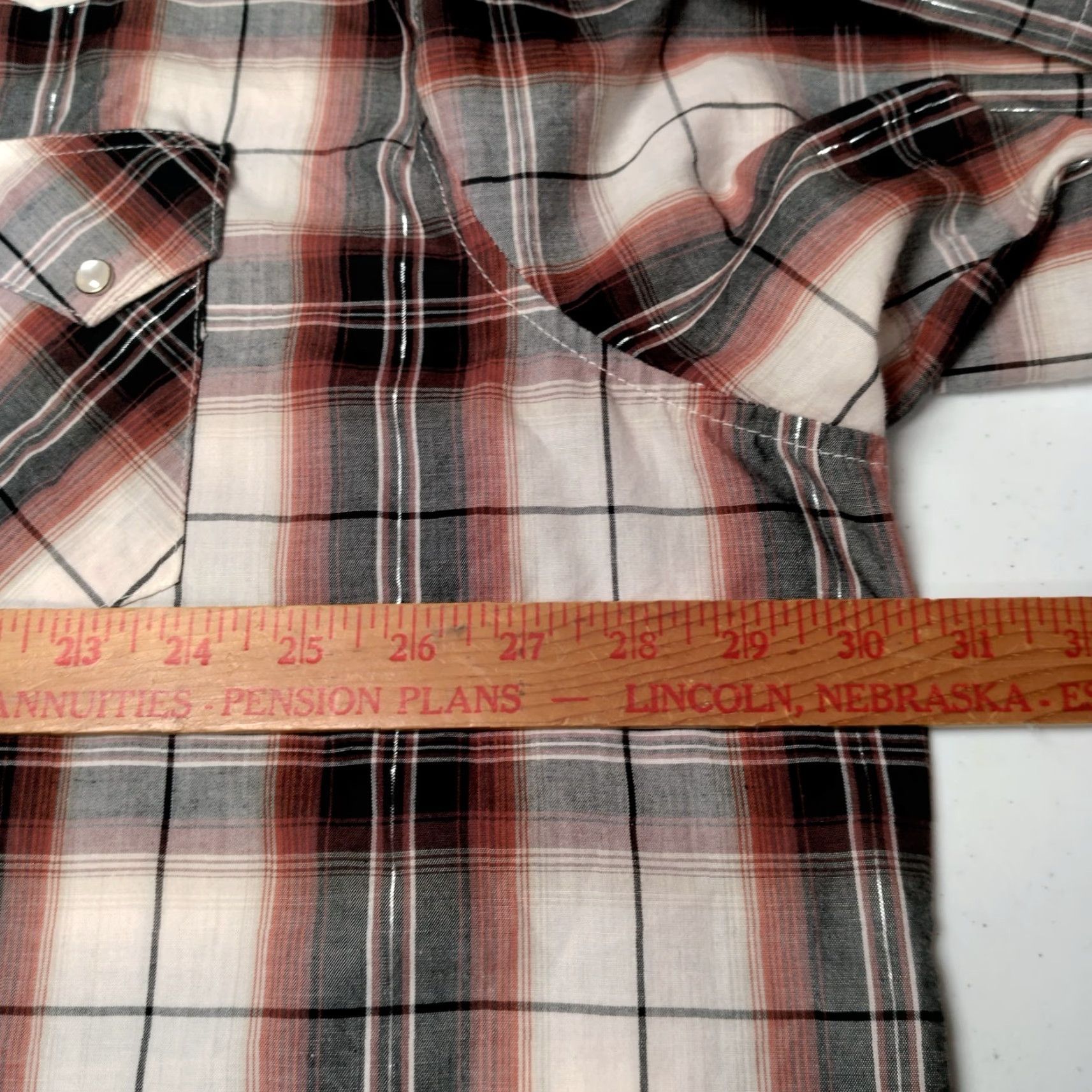 Vintage VINTAGE Rustler Shirt Western Button-Up Plaid 3XL Men Brown Short Sleeve Pearl Snap Sawtooth Pockets Rodeo Cowboy Size US XXL / EU 58 / 5 - 6 Thumbnail