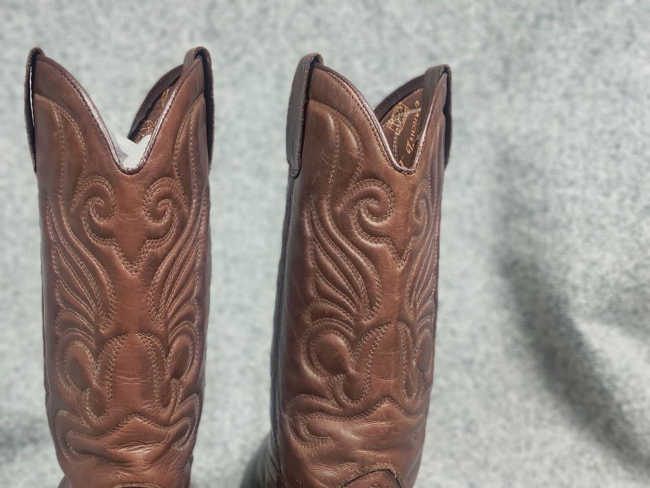 Sancho Boots Vintage 90's Joe Sanchez Leather Logo Western Cowboy Boots Size US 8 / EU 41 - 11 Thumbnail