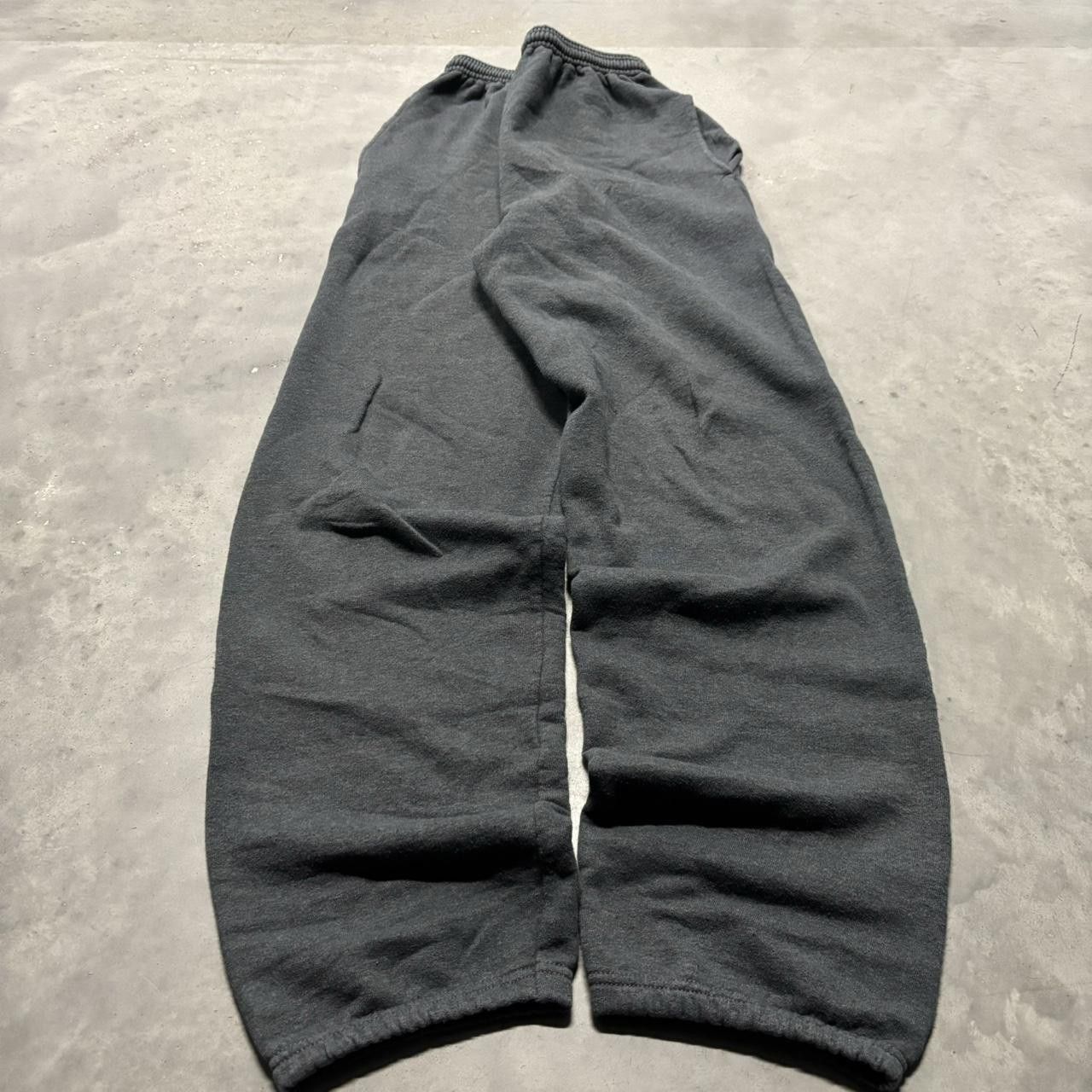 Japanese Brand × Vintage Crazy Vintage Y2K/2000s Dark Grey Essential Sweatpants! Size US 28 / EU 44 - 3 Thumbnail