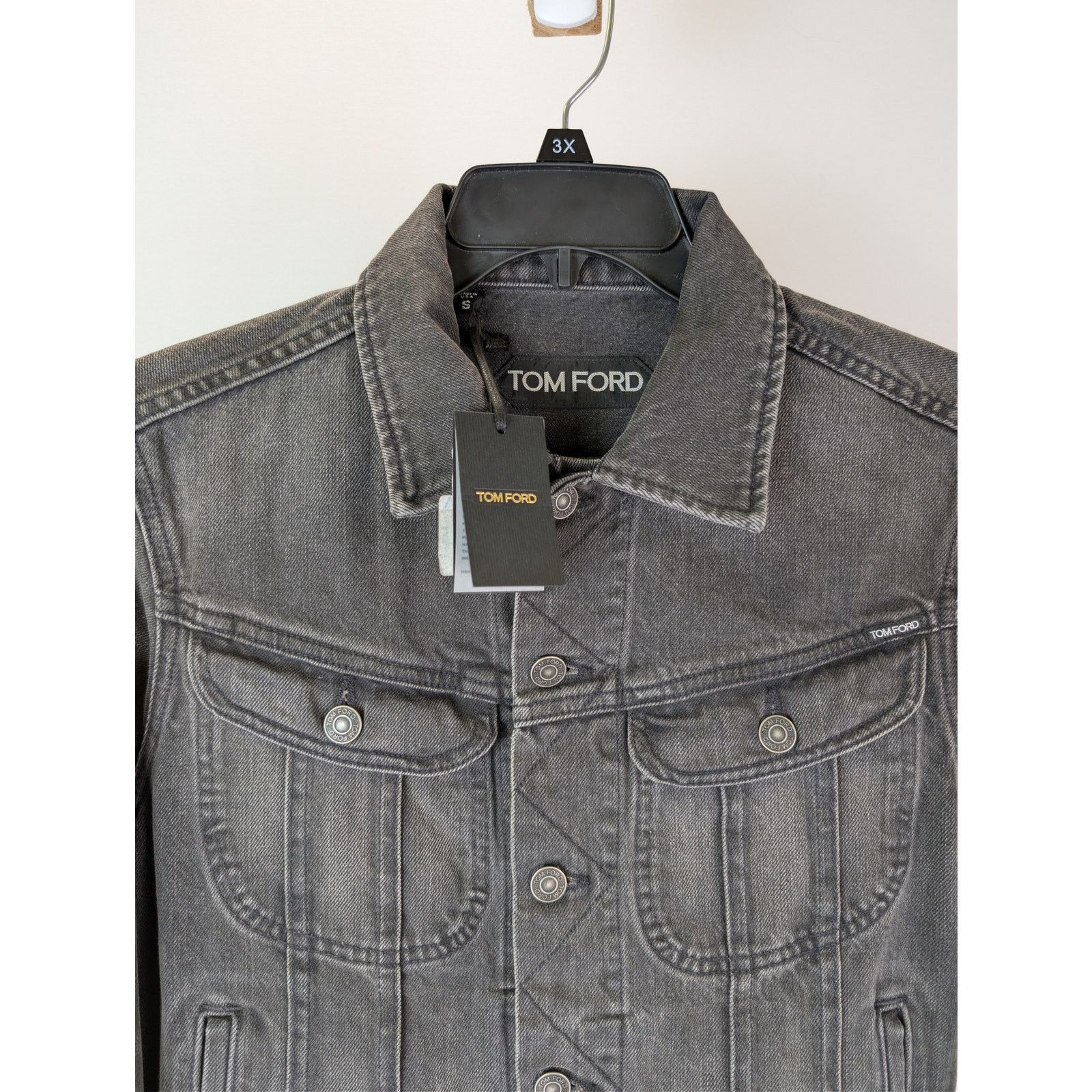 Tom Ford o1rshd1 Denim Jacket in Black Size US S / EU 44-46 / 1 - 7 Thumbnail
