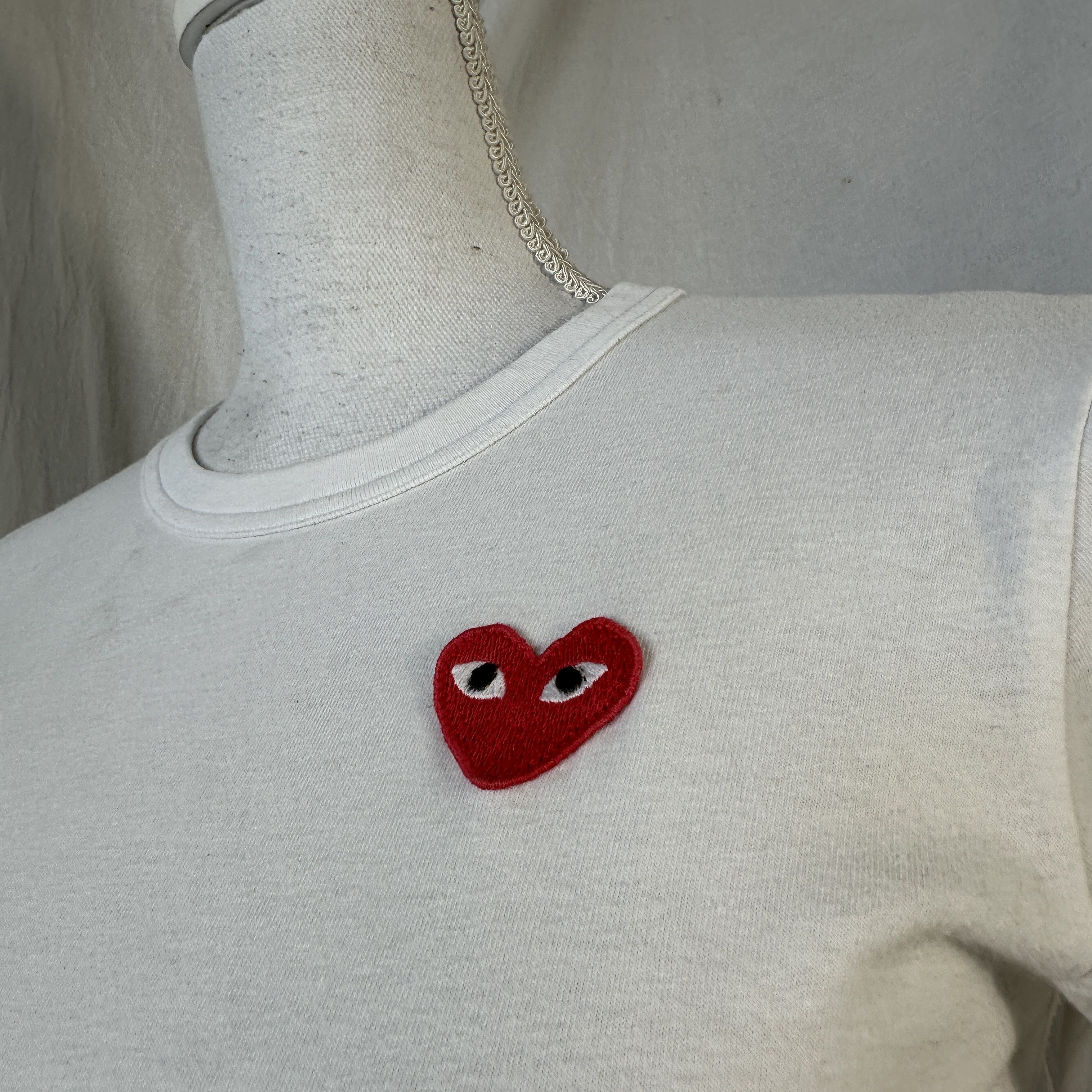 Comme des Garcons × Vintage Vintage Y2K Streetwear Heart Print Comme Des Garcons T-shirt Size XS / US 0-2 / IT 36-38 - 2 Thumbnail