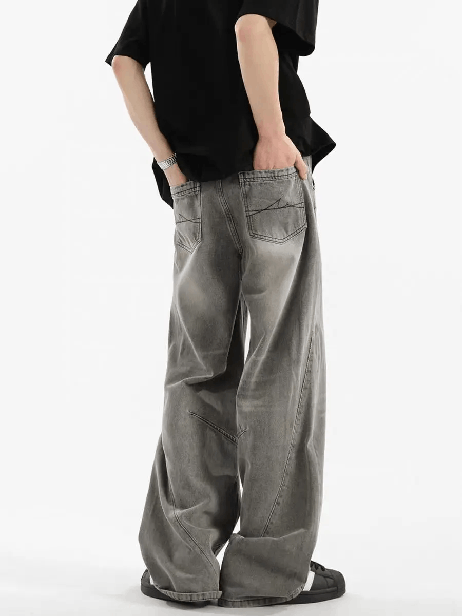 Japanese Brand × Jean High street washed and distressed baggy jeans Size US 30 / EU 46 - 5 Thumbnail