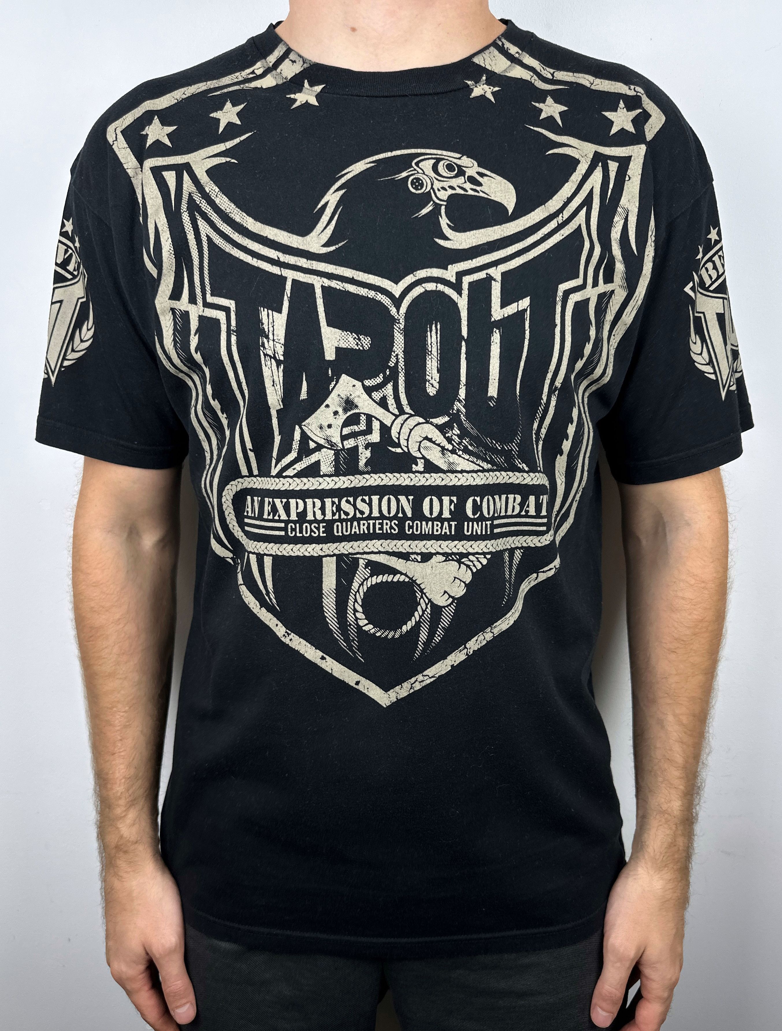 Tapout Y2K Tapout Affliction Tribal Skull Opium Avant Garde T Shirt Size US L / EU 52-54 / 3 - 2 Thumbnail