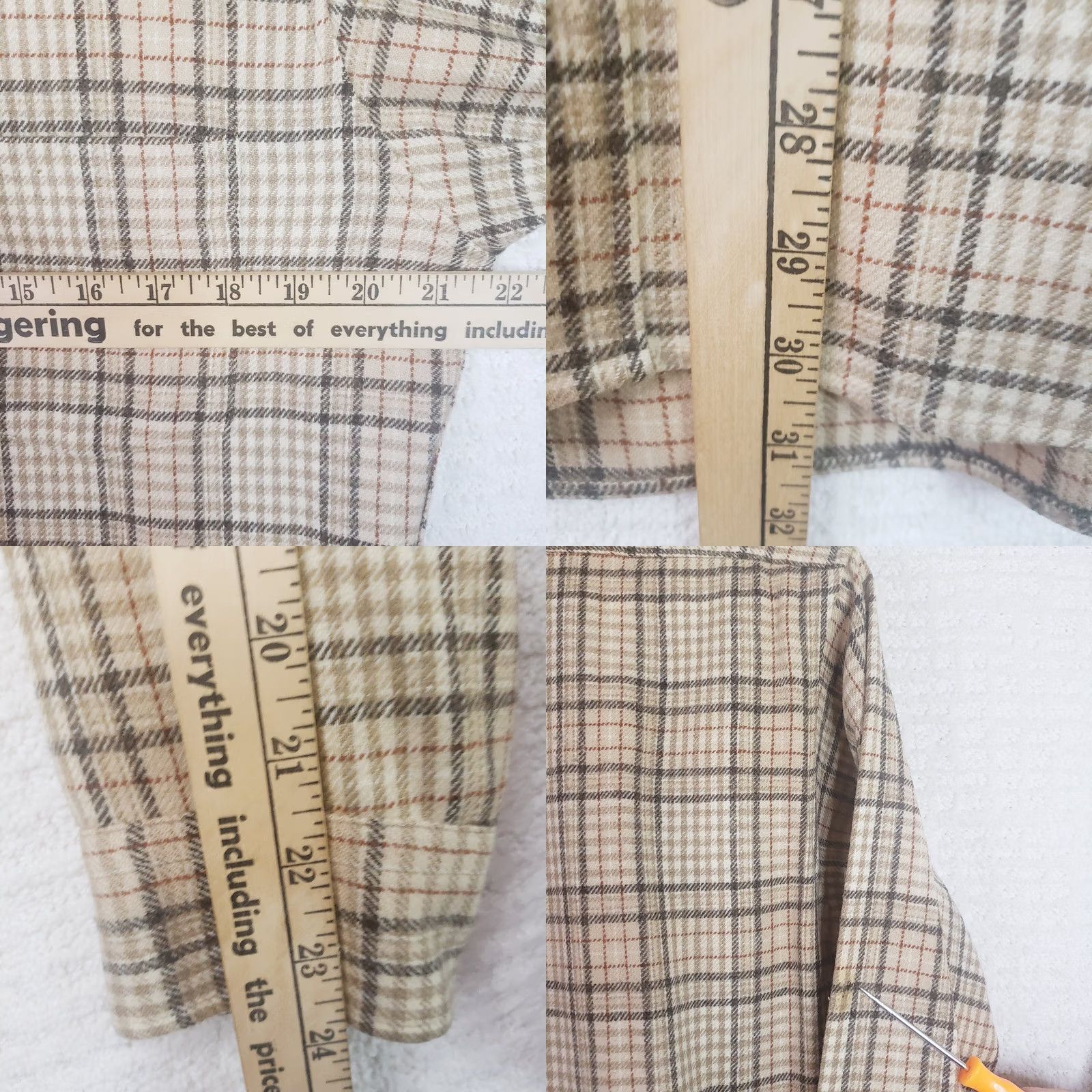 Pendleton Pendleton Shirt LS Men M Tan Brown Plaid Wool Button-Down Vintage Casual Size US M / EU 48-50 / 2 - 10 Thumbnail