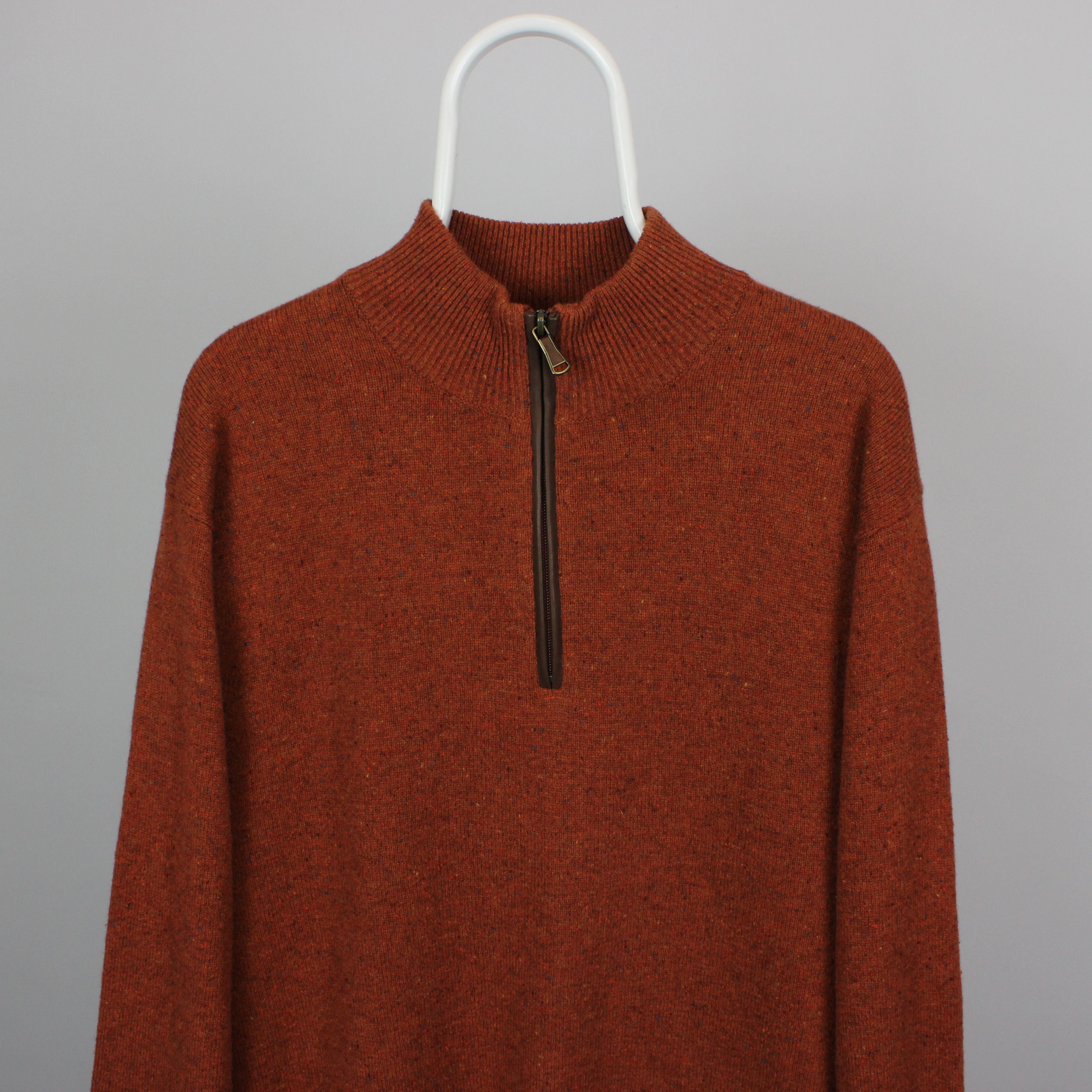 Orvis Orvis sweater jumper zip orange wool L vintage Size US L / EU 52-54 / 3 - 3 Thumbnail