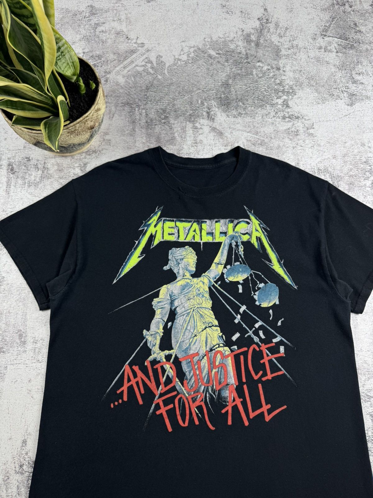 Metallica Metallica 1994 Vintage 90s Justice For All Rock Tour Rap Merch Band Tee T Shirt Size US M / EU 48-50 / 2 - 6 Thumbnail