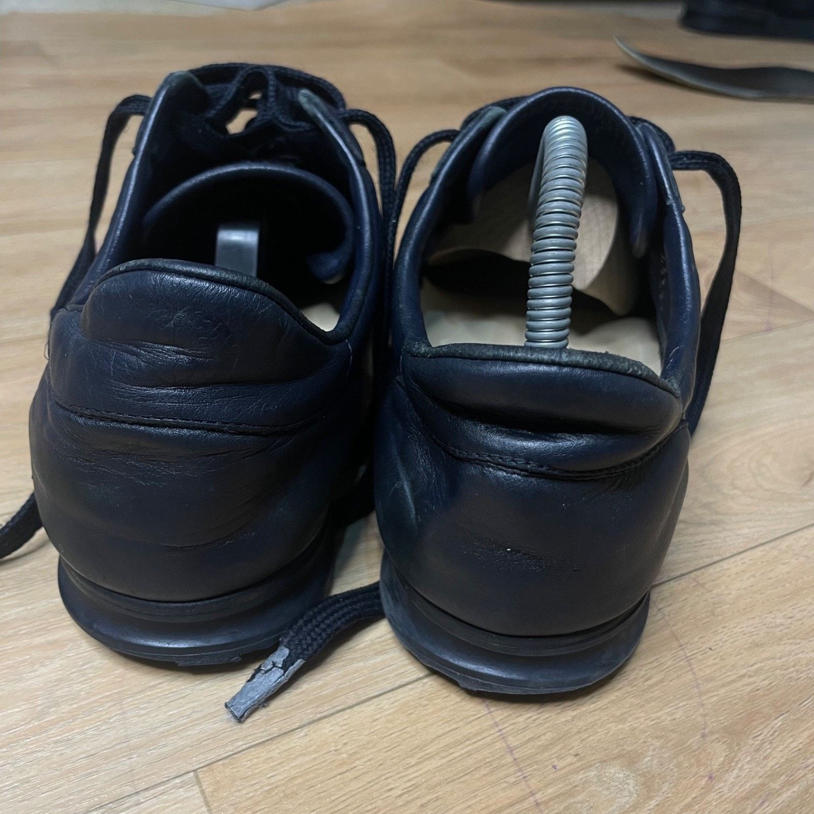 Gucci GUCCI Sneakers Guccissima blue navy Leather low Top Monogram Size US 9 / EU 42 - 11 Thumbnail