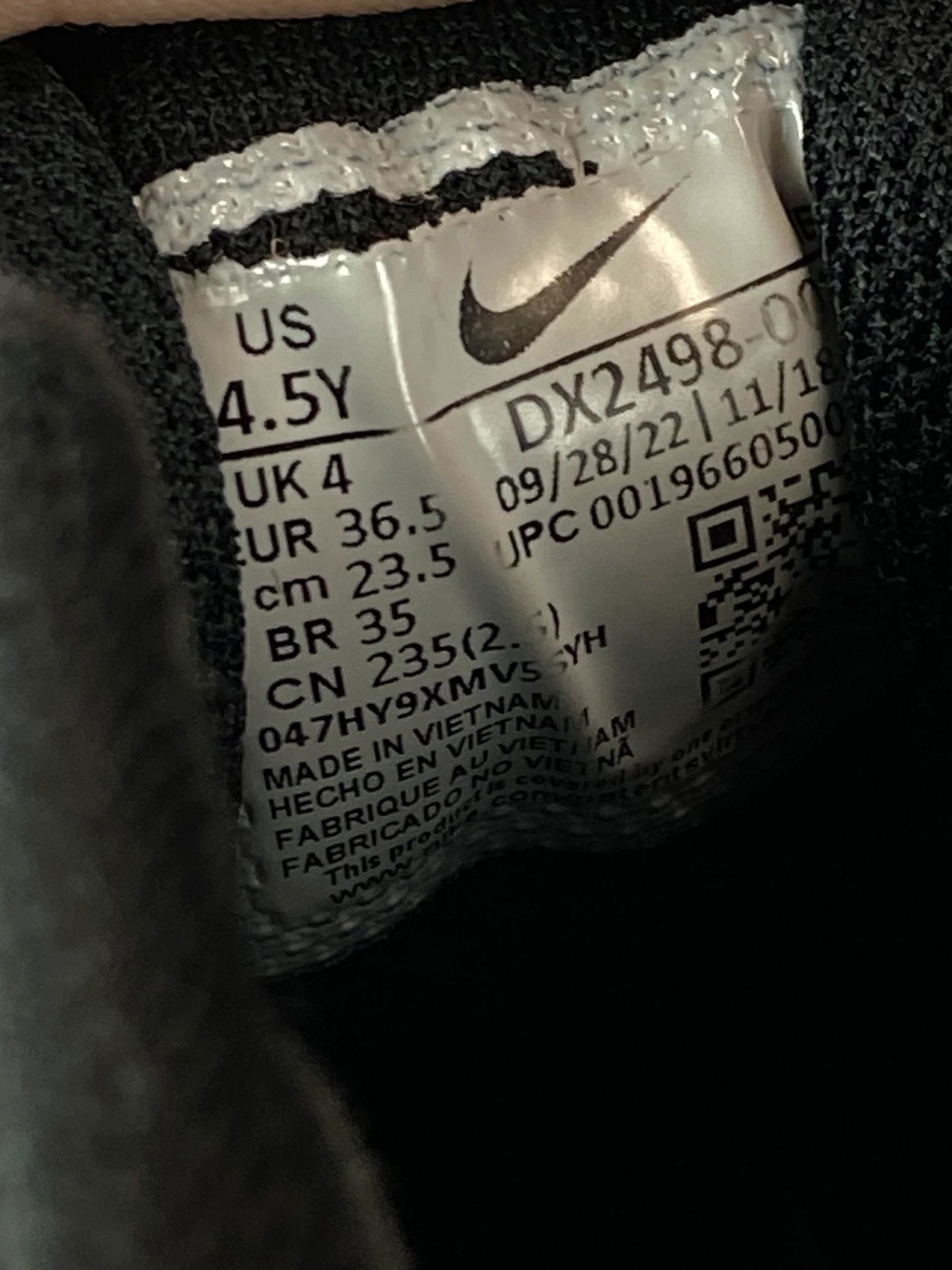 Nike Nike Pegasus 40 Black Running Shoes Size 36.5 Size US 5 / EU 37 - 9 Thumbnail