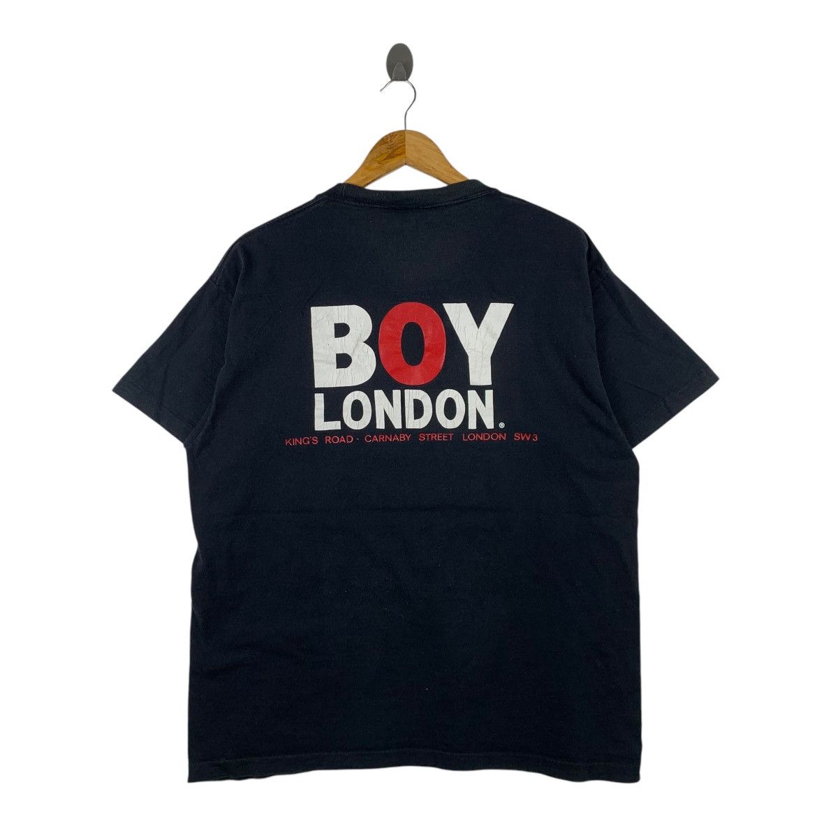 Boy London × Vintage Vintage BOY LONDON Streetwear King Road Carnaby Big T-Shirt Size US XL / EU 56 / 4 - 3 Thumbnail