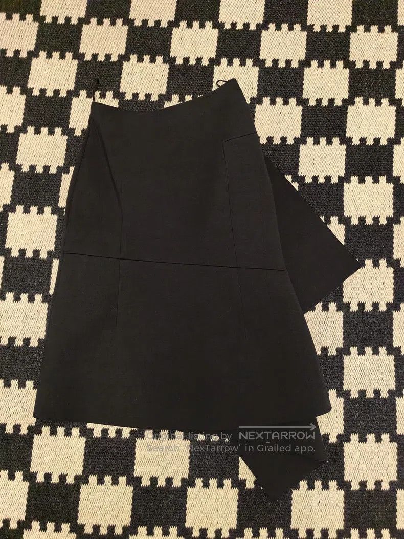 Dries Van Noten Dries Van Noten Black Midi Skirt Size 35" - 1 Thumbnail