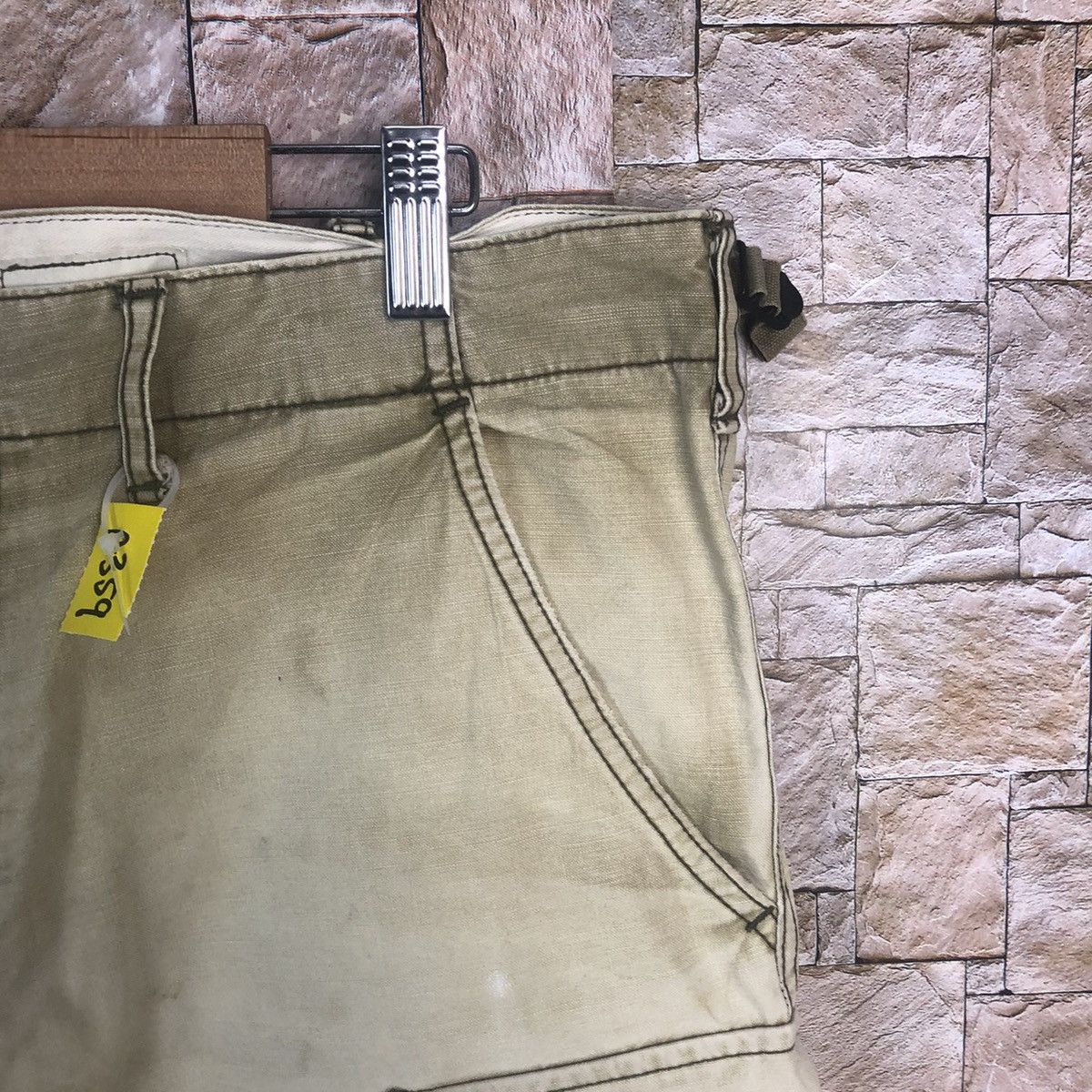 Japanese Brand Quadro Green Cargo Multipocket Pants #A359 Size US 33 - 9 Thumbnail