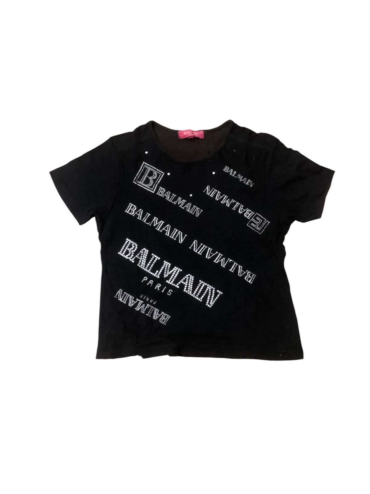 Balmain Balmain Spellout Tee Size M / US 6-8 / IT 42-44 - 1 Thumbnail