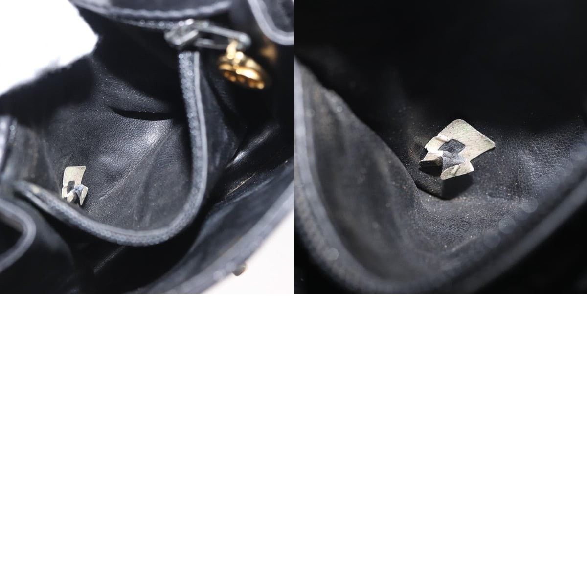 Chanel Chanel Pouch Lamb Skin Black Gold CC Size ONE SIZE - 8 Thumbnail