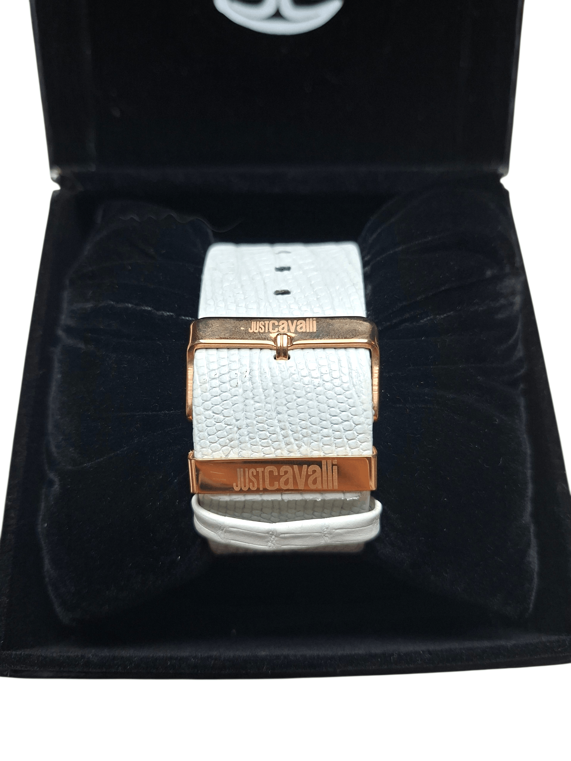 Just Cavalli Just Cavalli Watch White Leather Band Rose Gold Square Face Size ONE SIZE - 2 Thumbnail