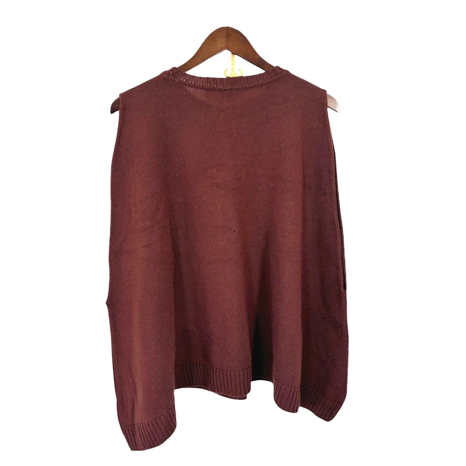 Designer Eskandar Sweater Vest Boxy Oversized Merino Wool One Size Size US M / EU 48-50 / 2 - 2 Thumbnail