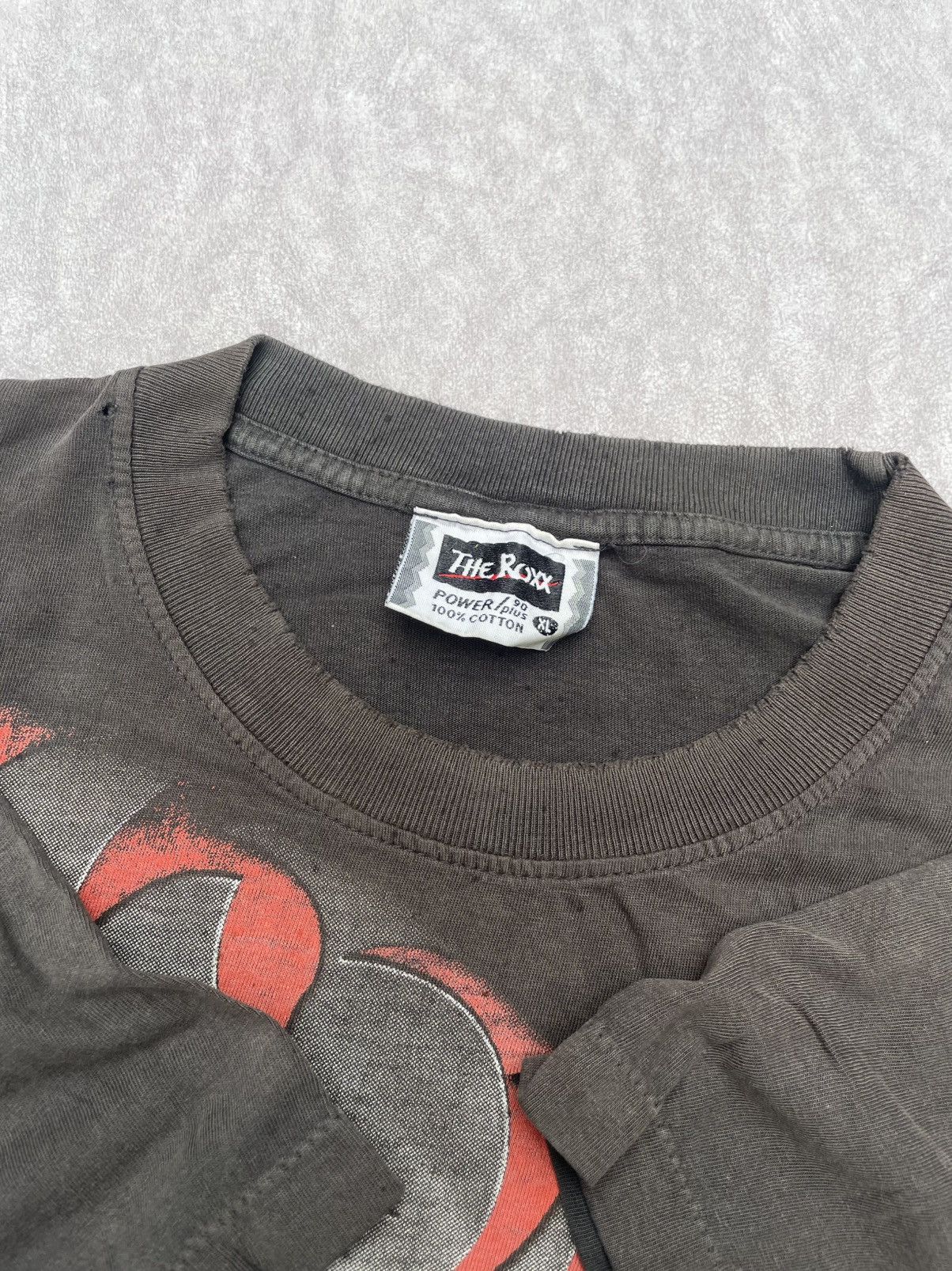 Vintage Vintage Y2K The Roxx Faded Skull Tee Size US XL / EU 56 / 4 - 4 Thumbnail