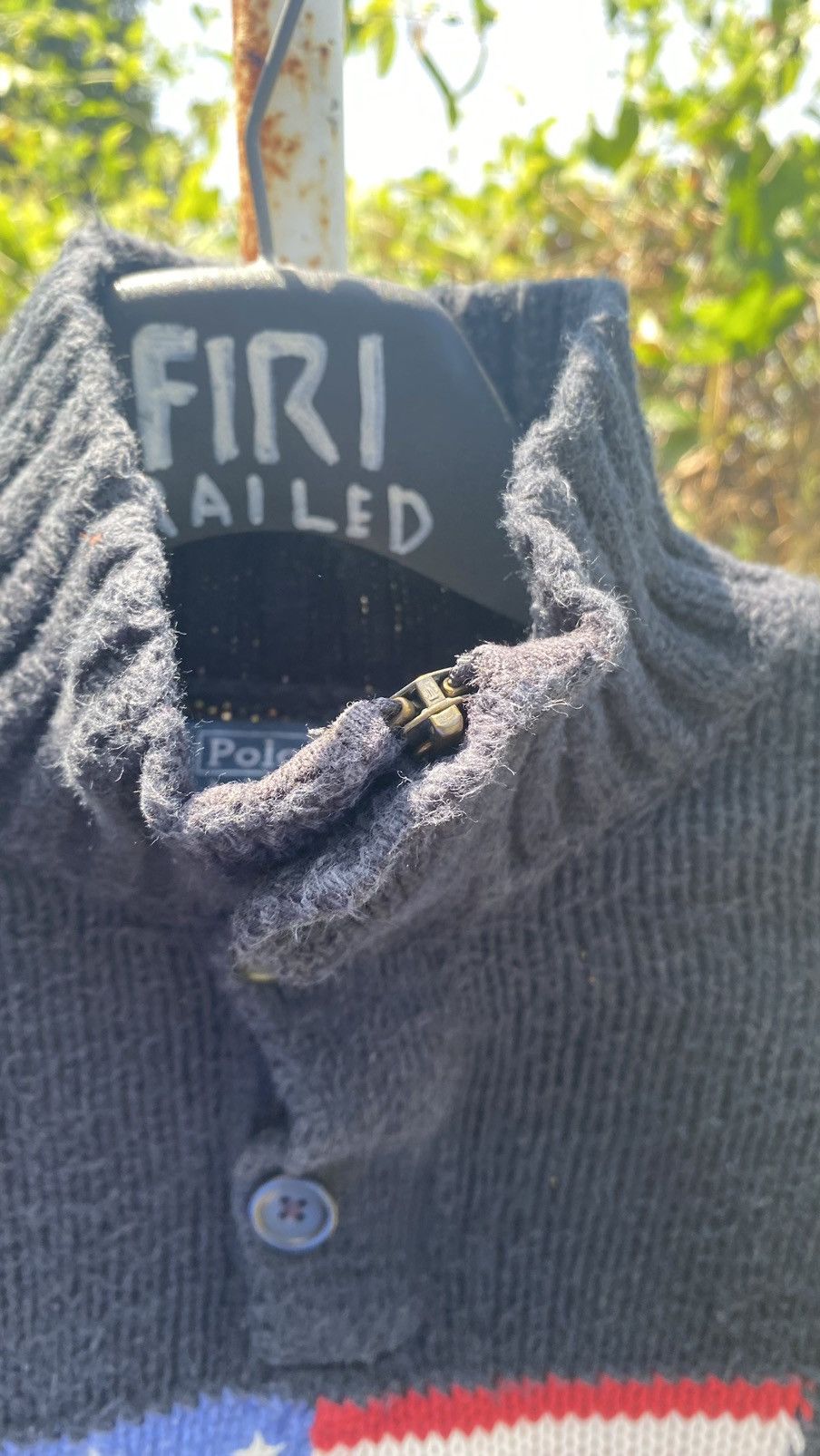 Polo Ralph Lauren Vintage Polo Ralph Lauren RL67 American Flag Sweater Size US XL / EU 56 / 4 - 9 Thumbnail