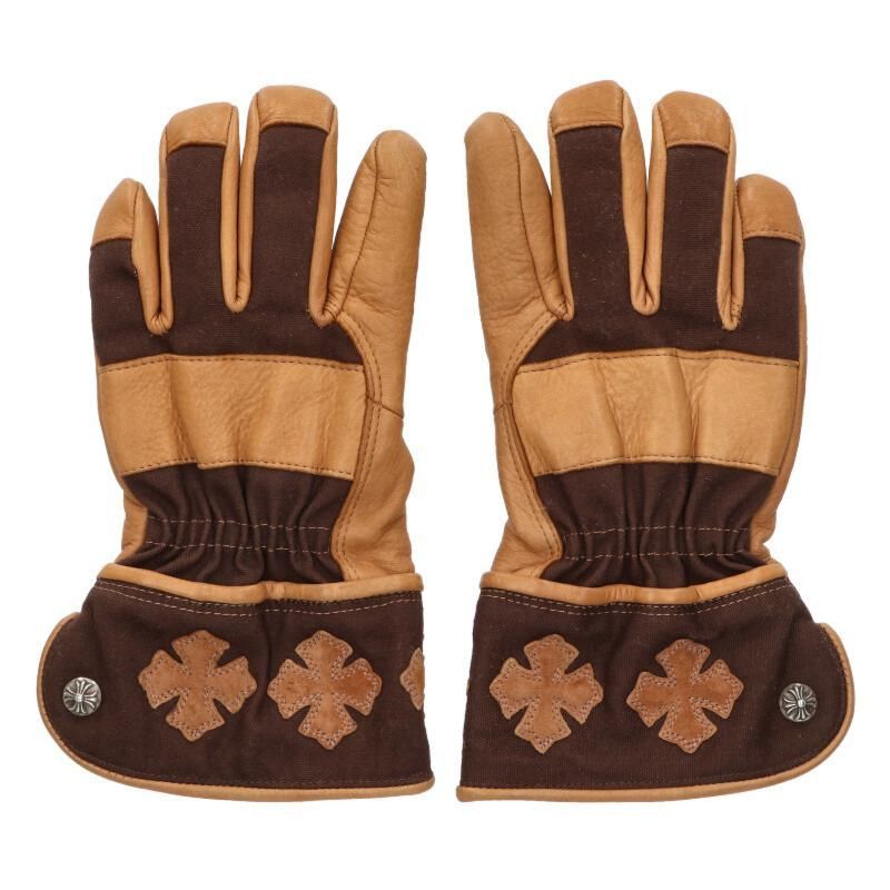 Chrome Hearts Chrome Hearts CH Plus Patch Leather Gloves Size ONE SIZE - 1 Thumbnail