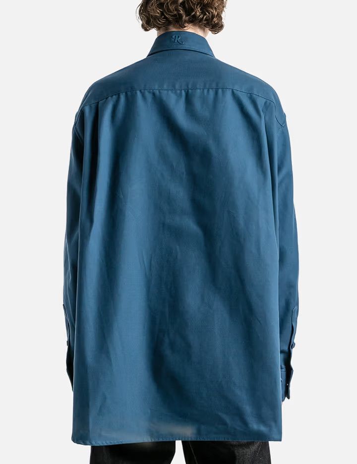 Raf Simons o1y0325 Logo Solid Color Shirt in Blue Size US XS / EU 42 / 0 - 4 Thumbnail
