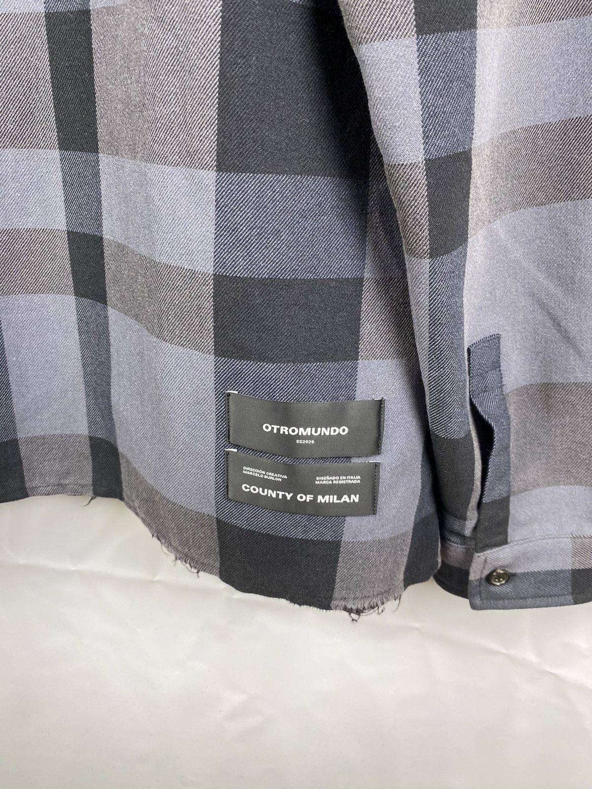 Marcelo Burlon Marcelo Burlon Otromundo Check Plaid Shirt Button Up size L Size US L / EU 52-54 / 3 - 10 Thumbnail