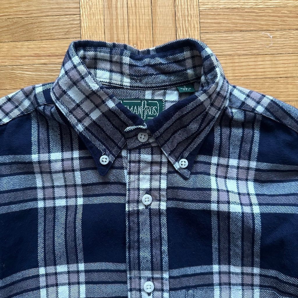 Gitman Bros. Gitman Vintage Bros Flannel Plaid button down shirt Small Size US S / EU 44-46 / 1 - 2 Thumbnail