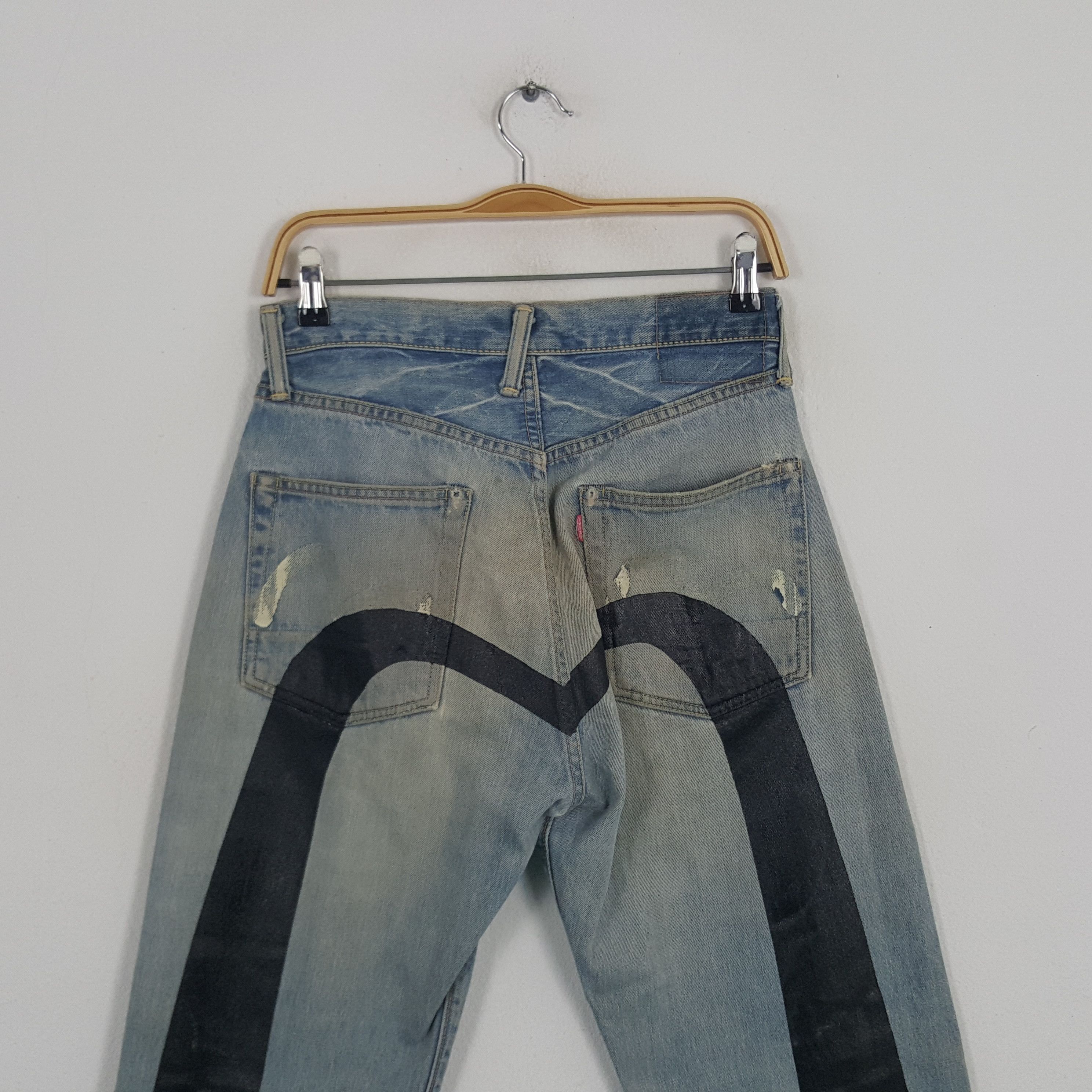 Evisu × Japanese Brand × Vintage Vintage Evisu Japanese Brand Daicock Custom Art Denim Jeans Size US 28 / EU 44 - 2 Thumbnail