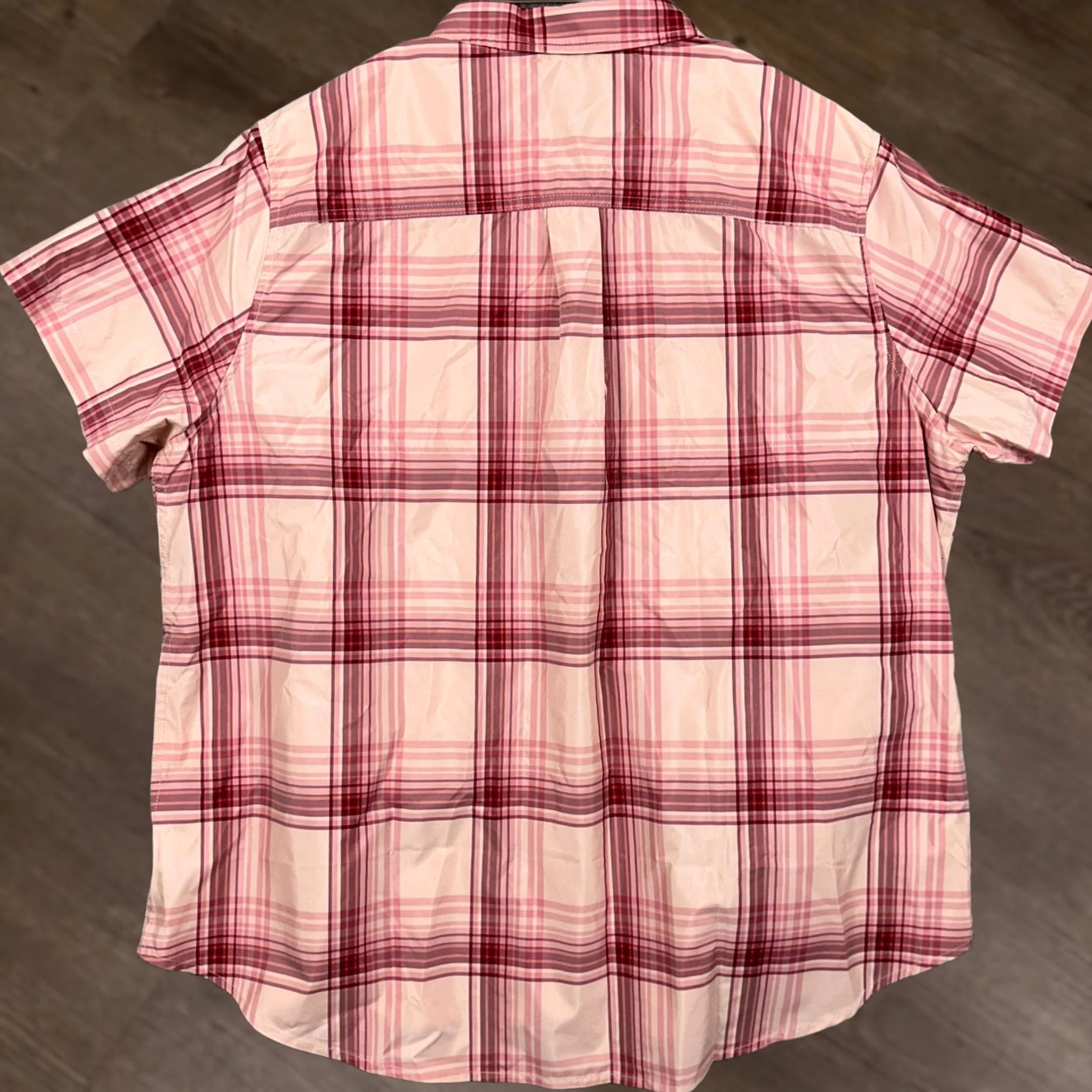 Eddie Bauer Eddie Bauer Pink Plaid Shirt Button-Up Short Sleeve 2XL Men Outdoor Casual Travel Pocketed Nylon Polyester Nylon Breathable Size US XXL / EU 58 / 5 - 1 Thumbnail
